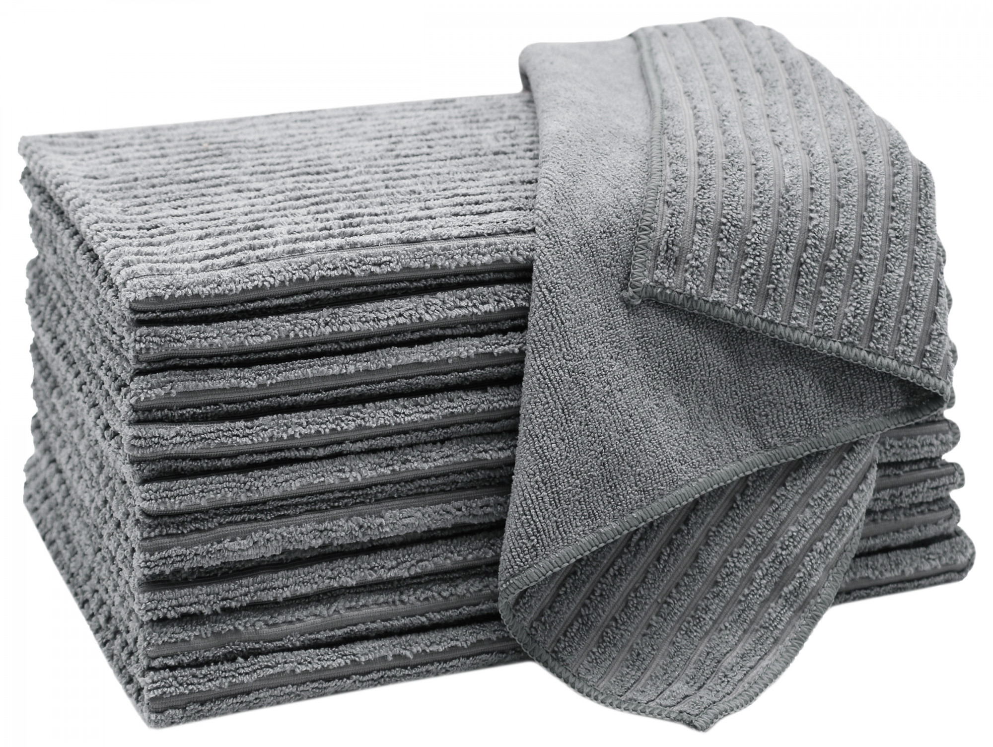 10er Set Geschirrtücher Microfaser 45x65 cm grau Hauptbild