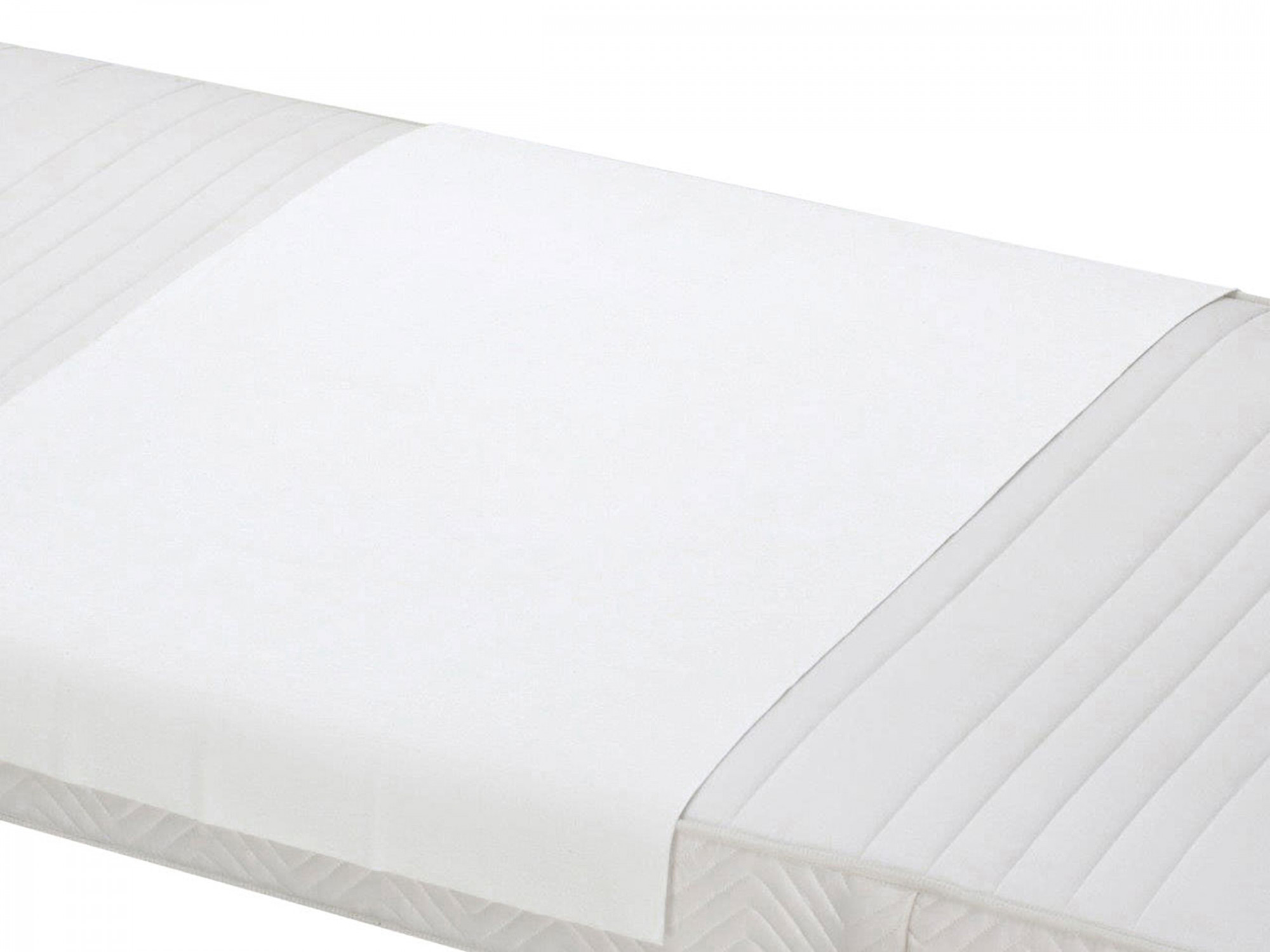 Matratzenschoner 100% Baumwolle 90x150 cm weiß Hauptbild