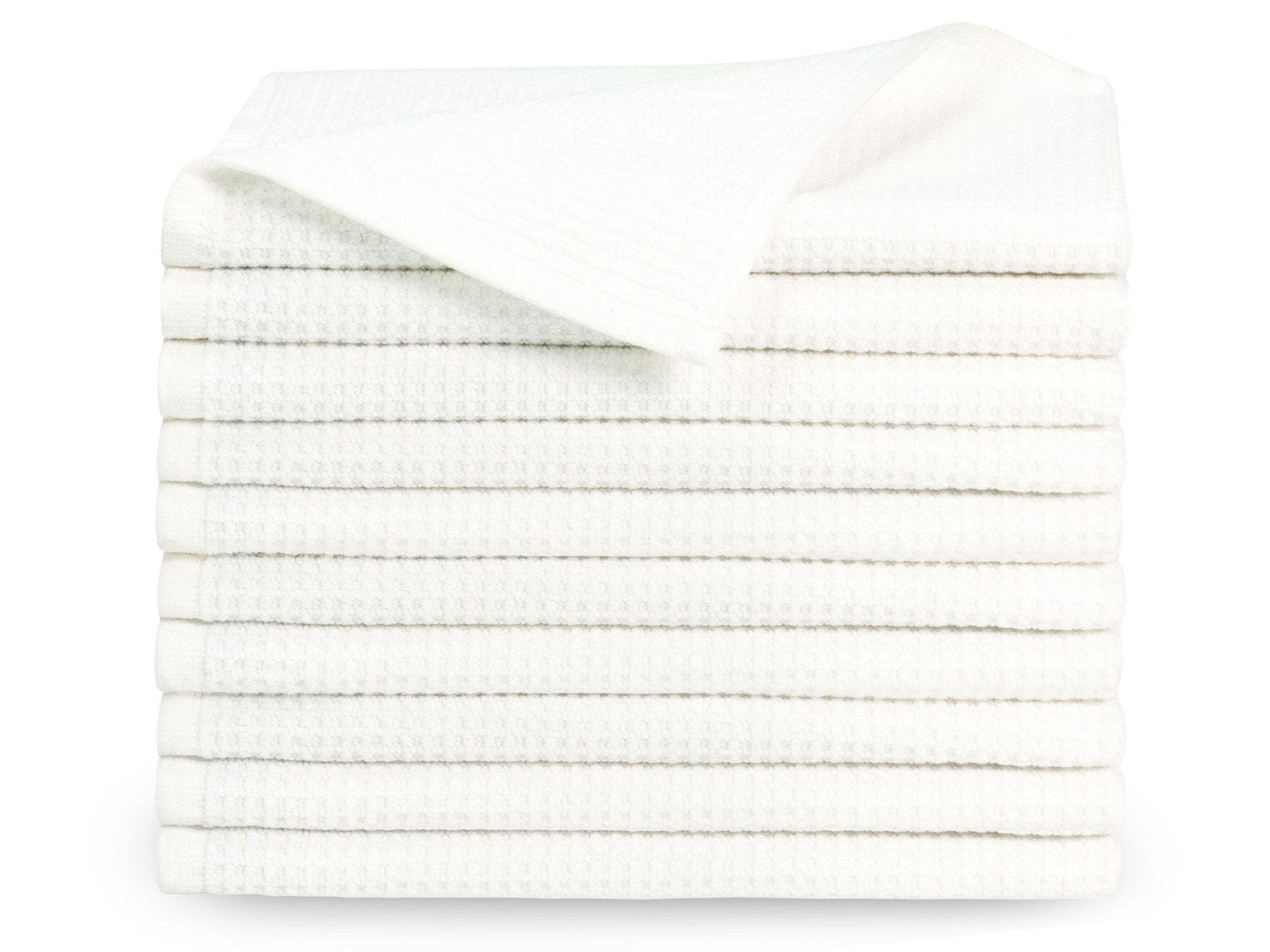 10er Set Gästehandtücher 30x50 cm Baumwolle 350 g/qm weiß Hauptbild