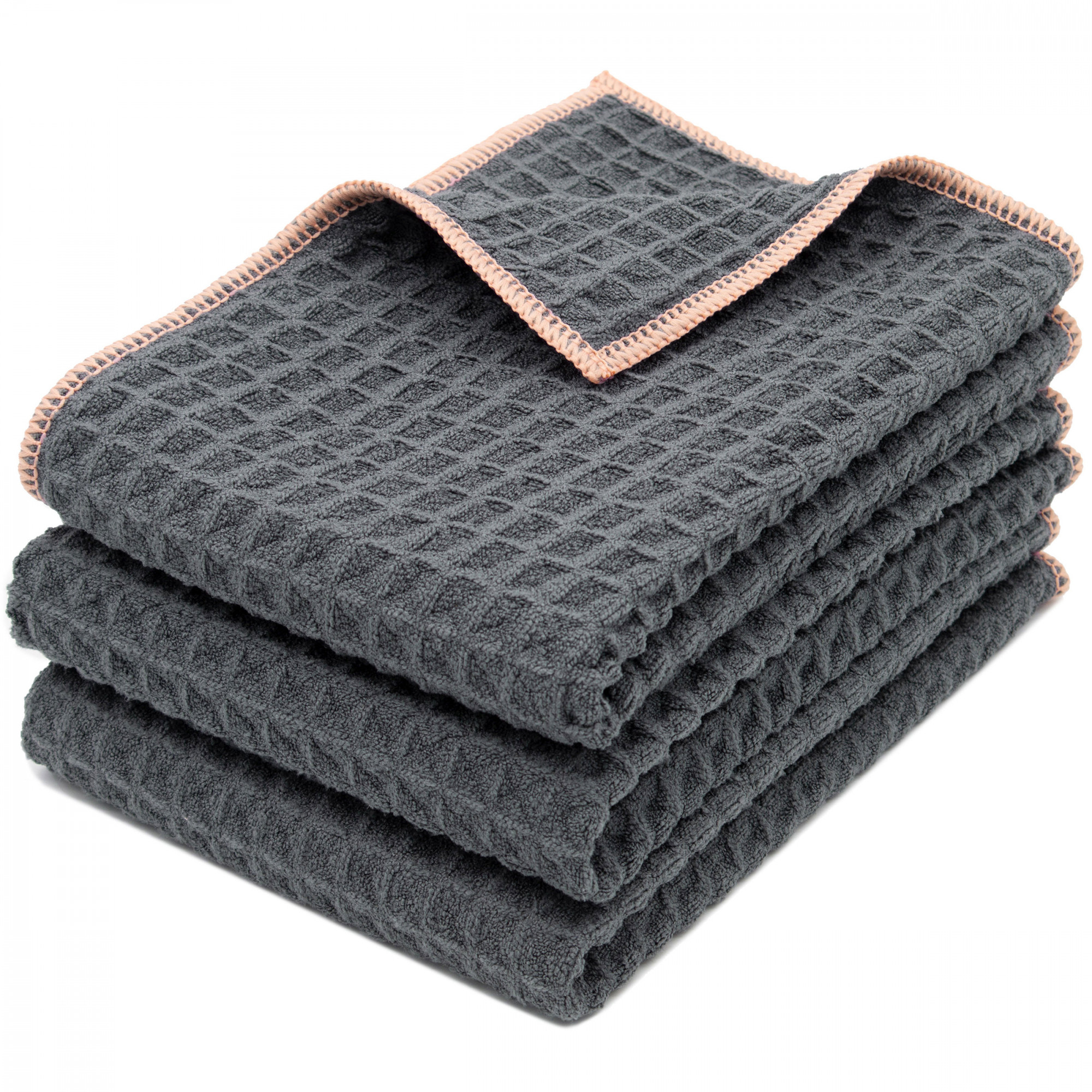 3er Set Mikrofasertücher 40x60 cm anthrazit Hauptbild