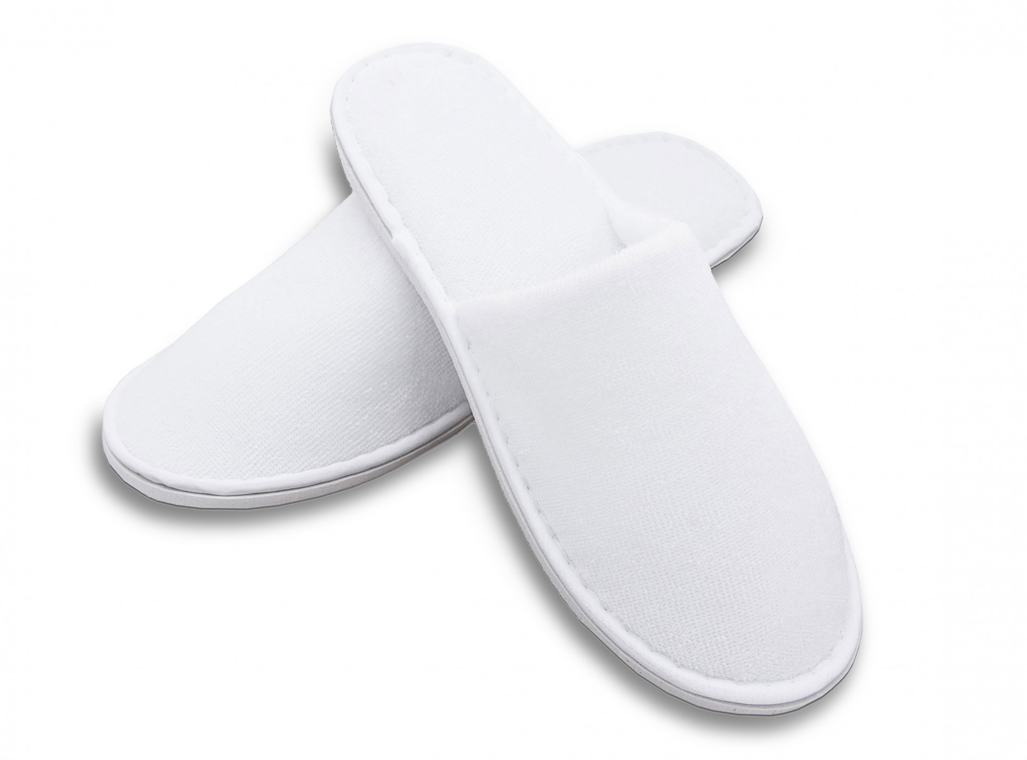 50 Paar Frottierslipper geschlossen 5 mm Sohle weiß Hauptbild