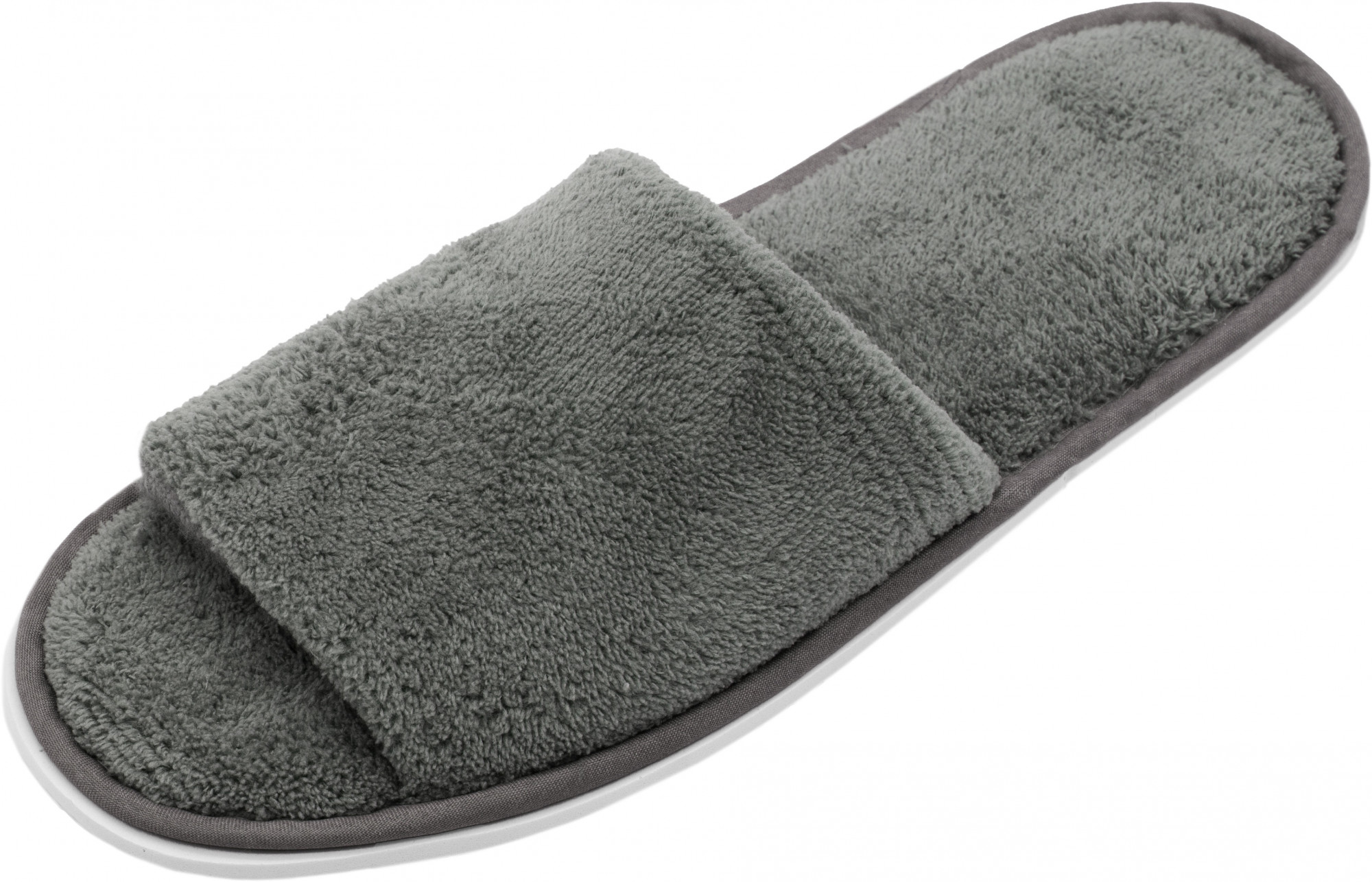10 Paar Frottierslipper offen 5 mm Sohle anthrazit Hauptbild