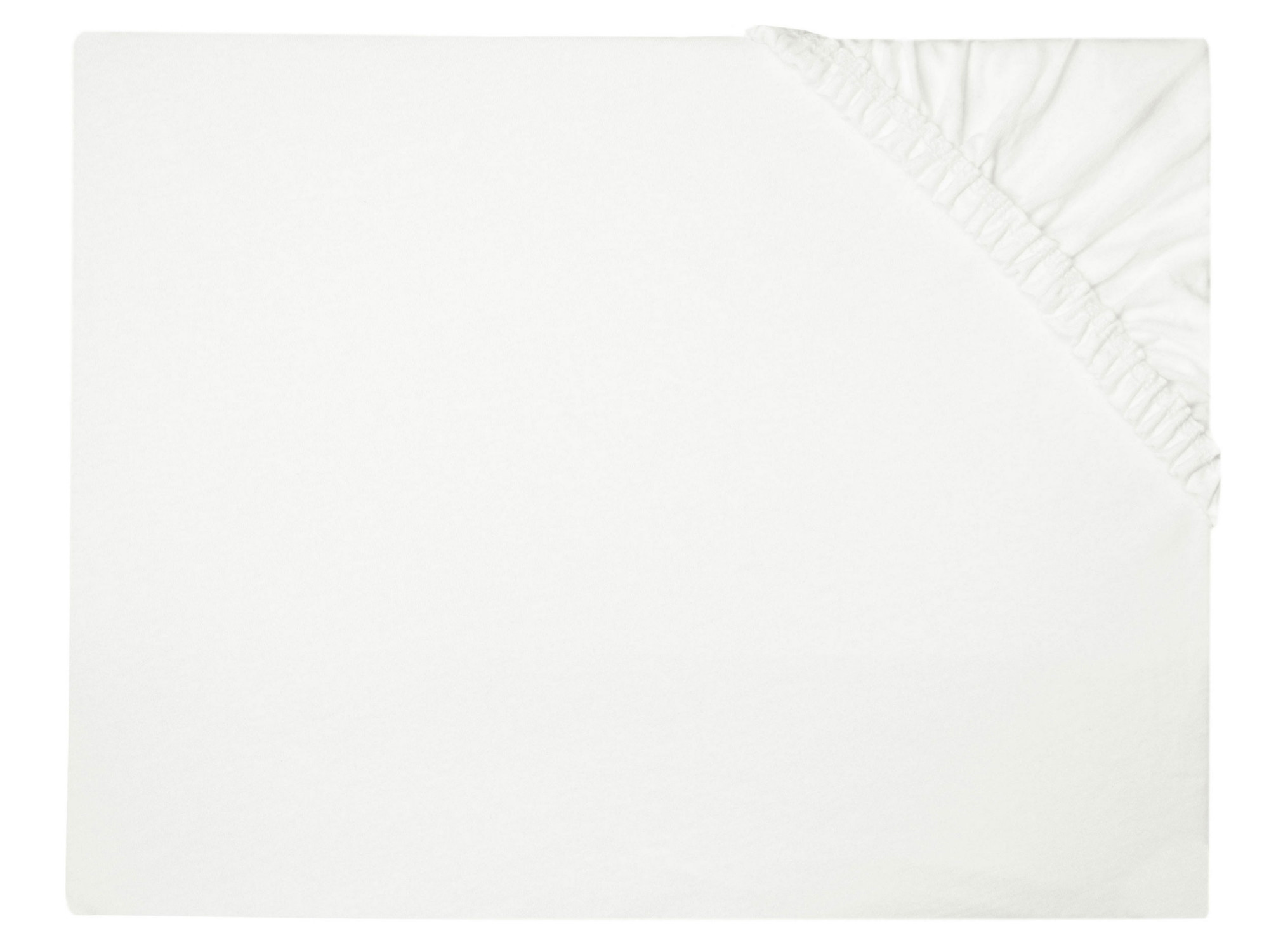 Spannbettlaken 100x200 cm 95% Baumwolle 30 cm Steg weiß Hauptbild