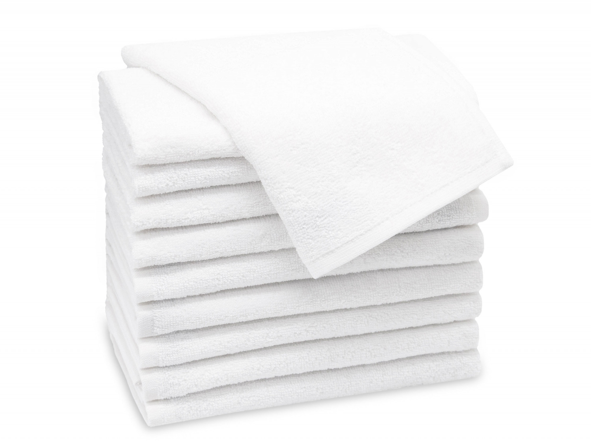 10er Set Gästehandtücher 30x50 cm Baumwolle 400 g/qm weiß Hauptbild