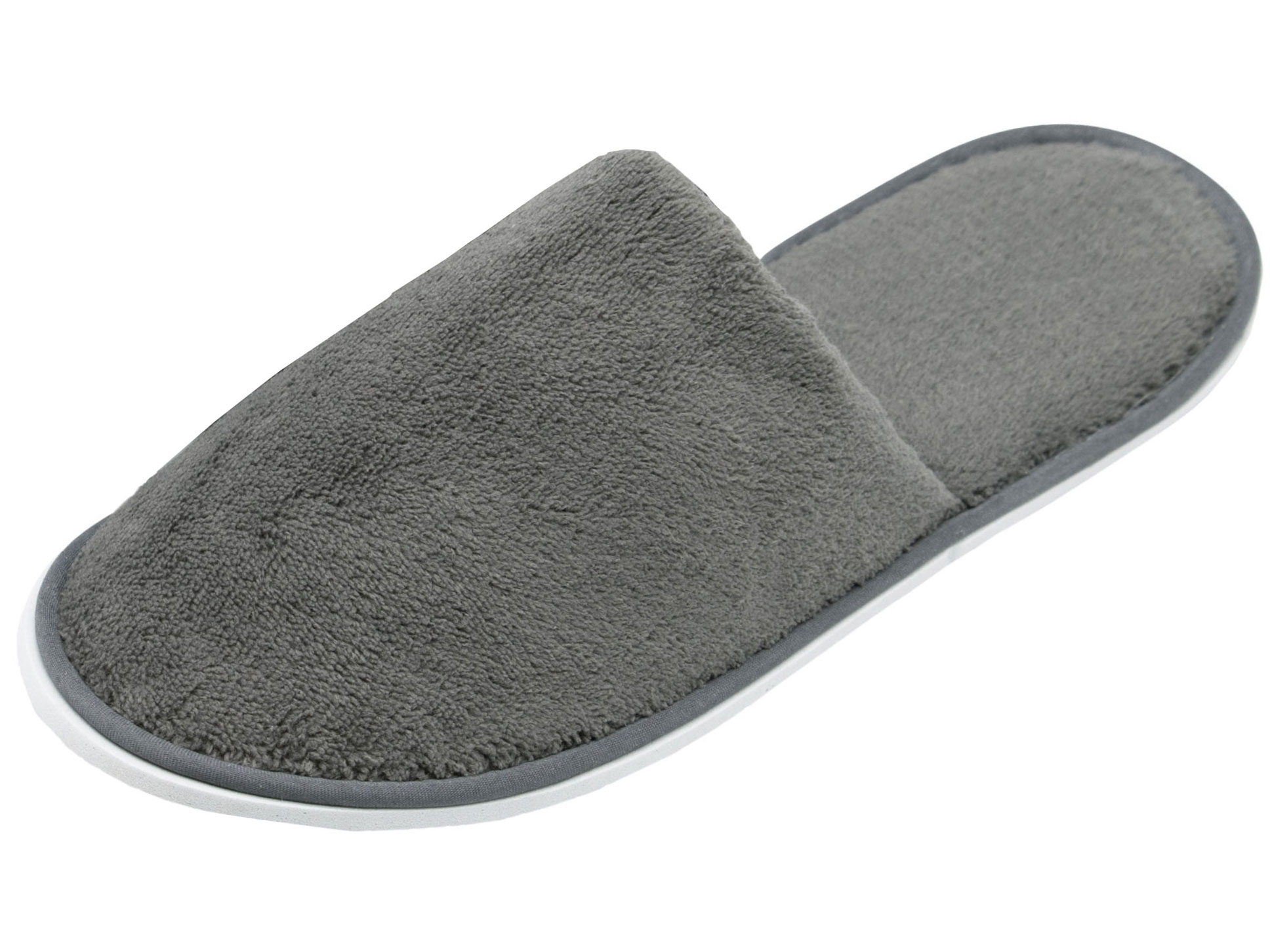 10 Paar Frottierslipper geschlossen 5mm Sohle anthrazit Hauptbild