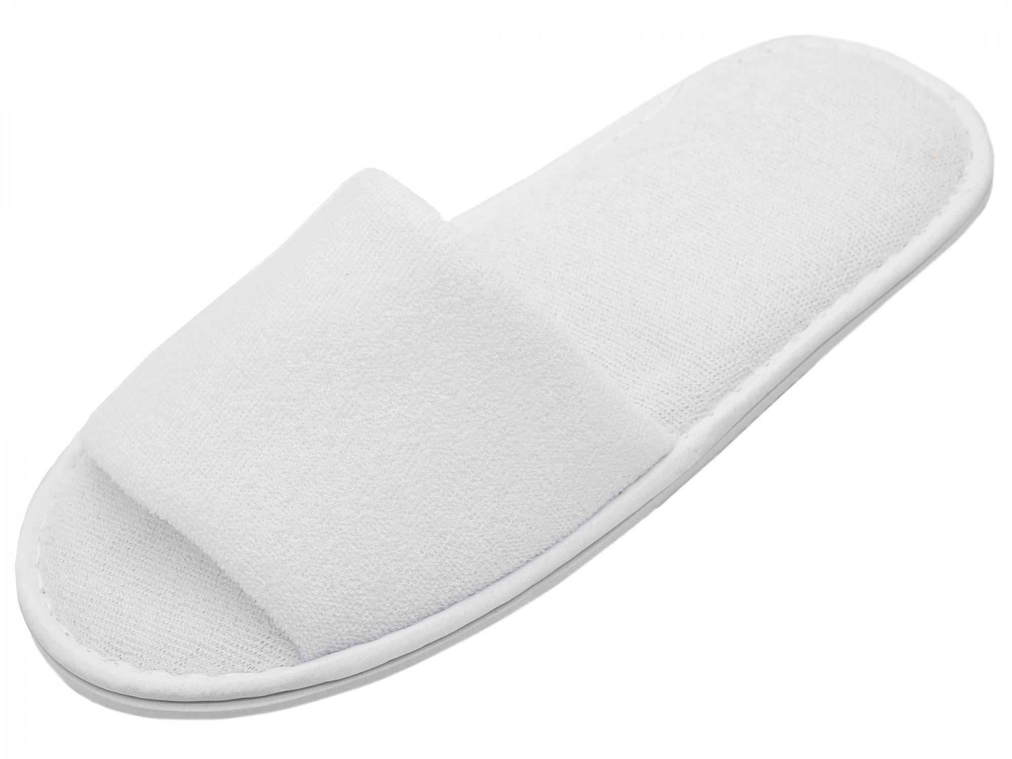 10 Paar Frottierslipper offen 5mm Sohle weiß Hauptbild
