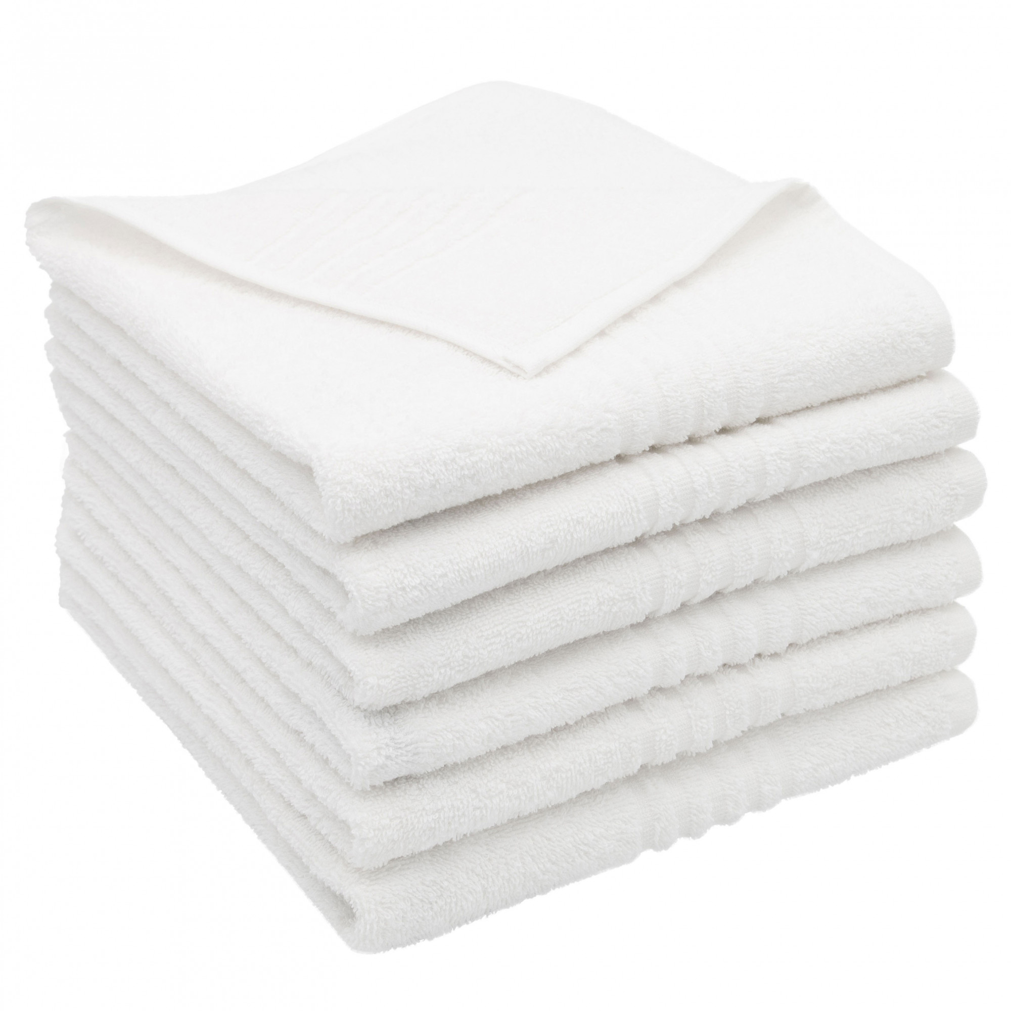 ZOLLNER Set de 5 torchons, 50x70 cm, Coton, Beige Blanc rayé, 215g/m² ZOLLNER Set de 5 torchons, 50x70 cm, Coton, Beige Blanc rayé, 215g/m²