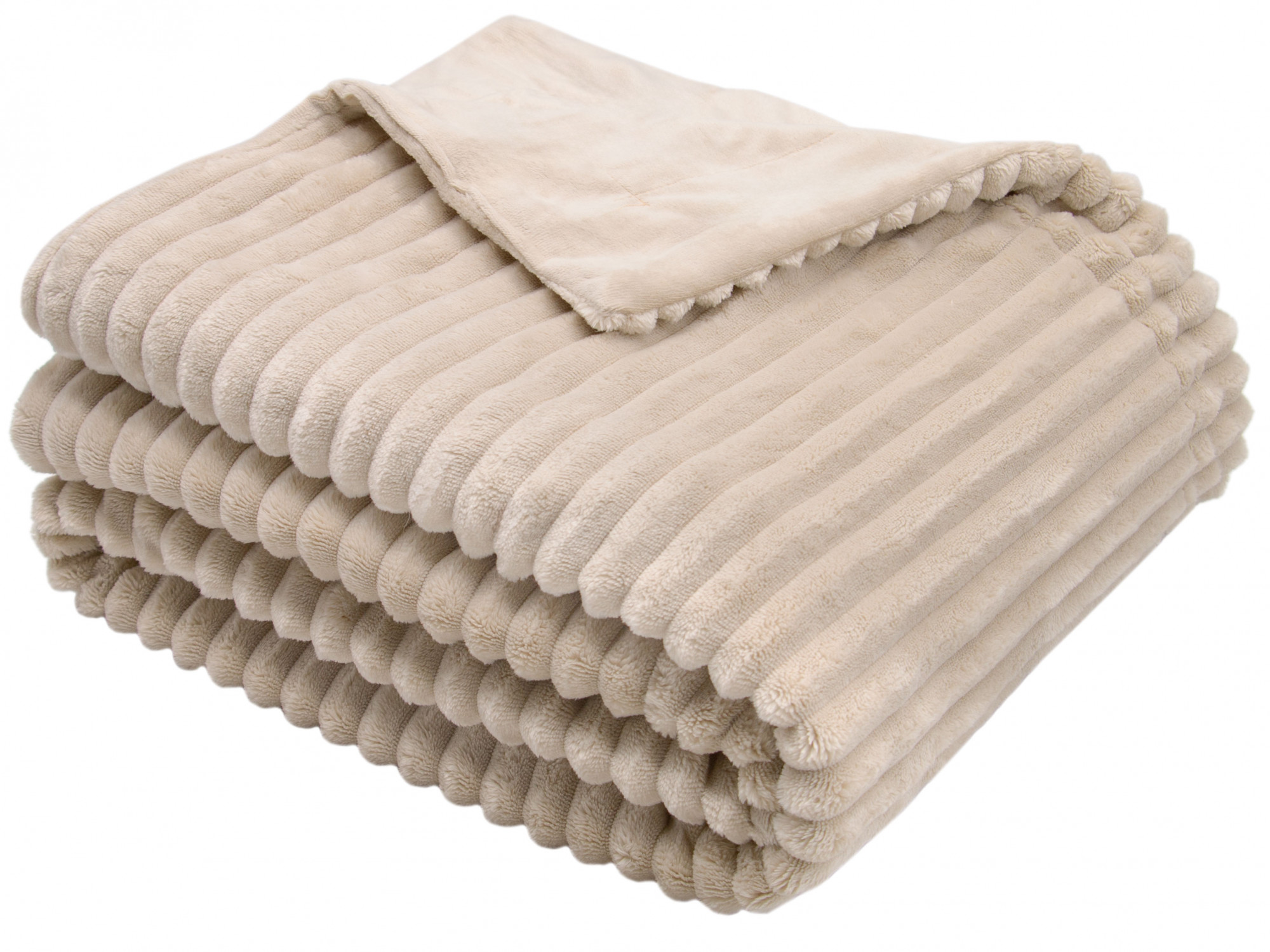 Kuscheldecken Größe 150x200 cm Polyester beige
