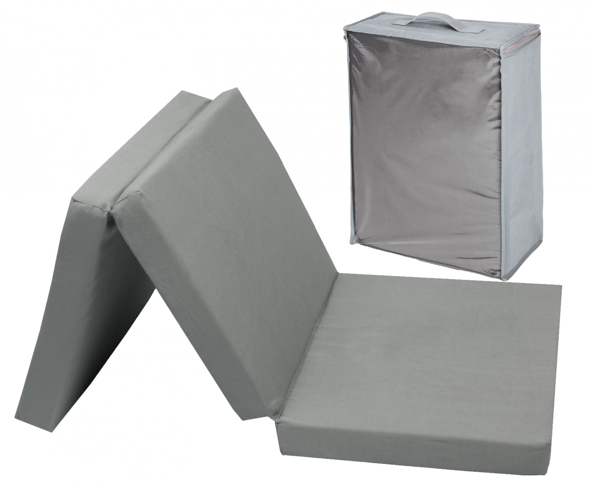 Klappmatratze inkl. Tragetasche 60x120x6 cm, grau Hauptbild