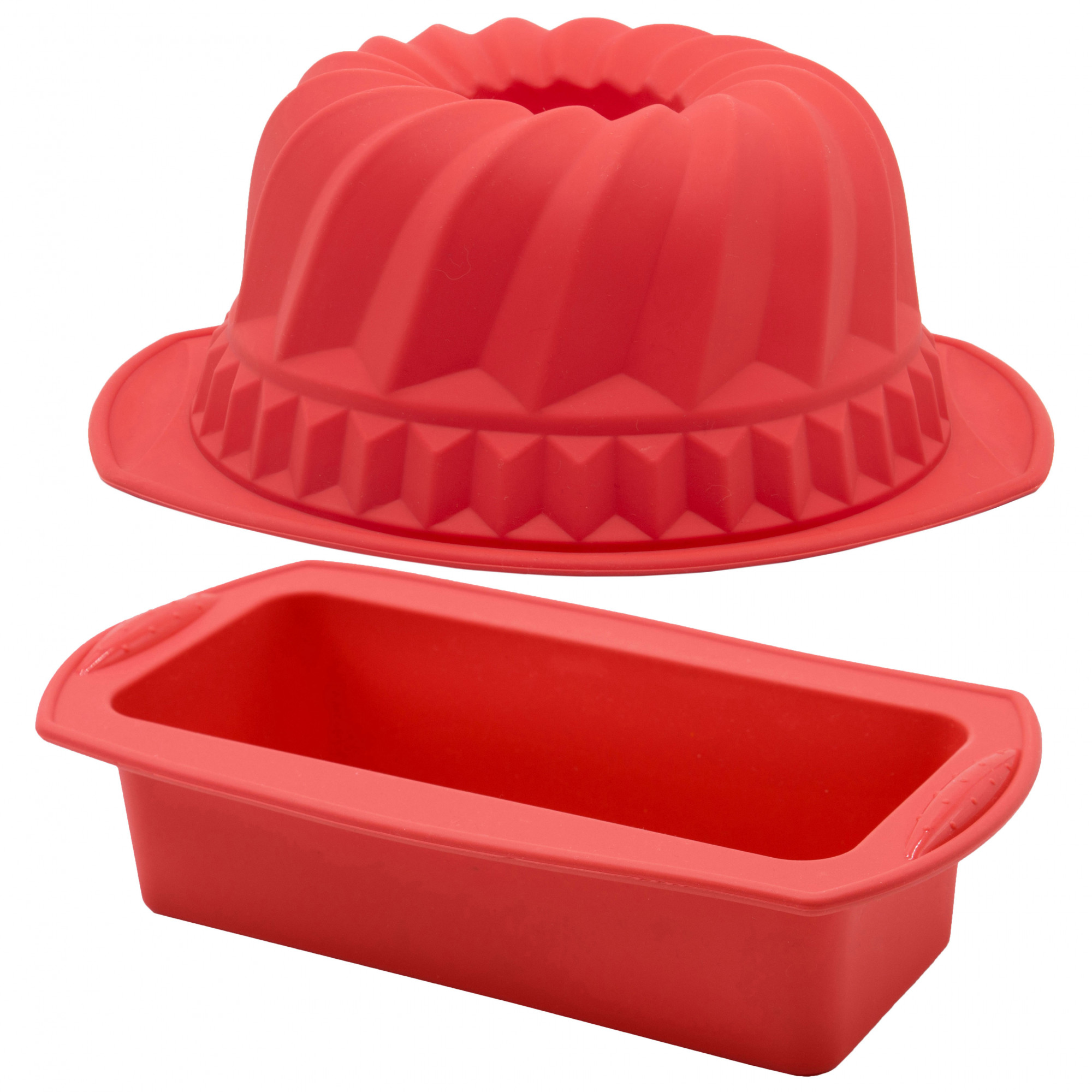 Backformen (2er-Set) aus Silikon rot Hauptbild