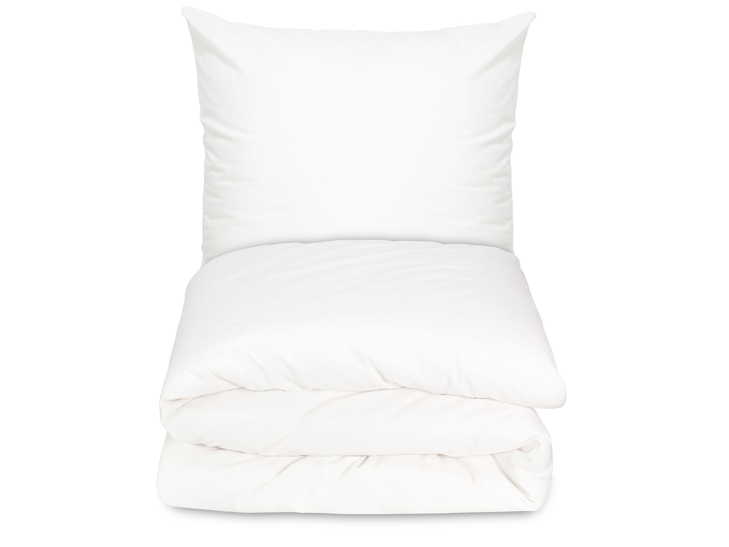 Bettwäsche 135x200 cm 2-teilig Baumwolle weiß Hauptbild