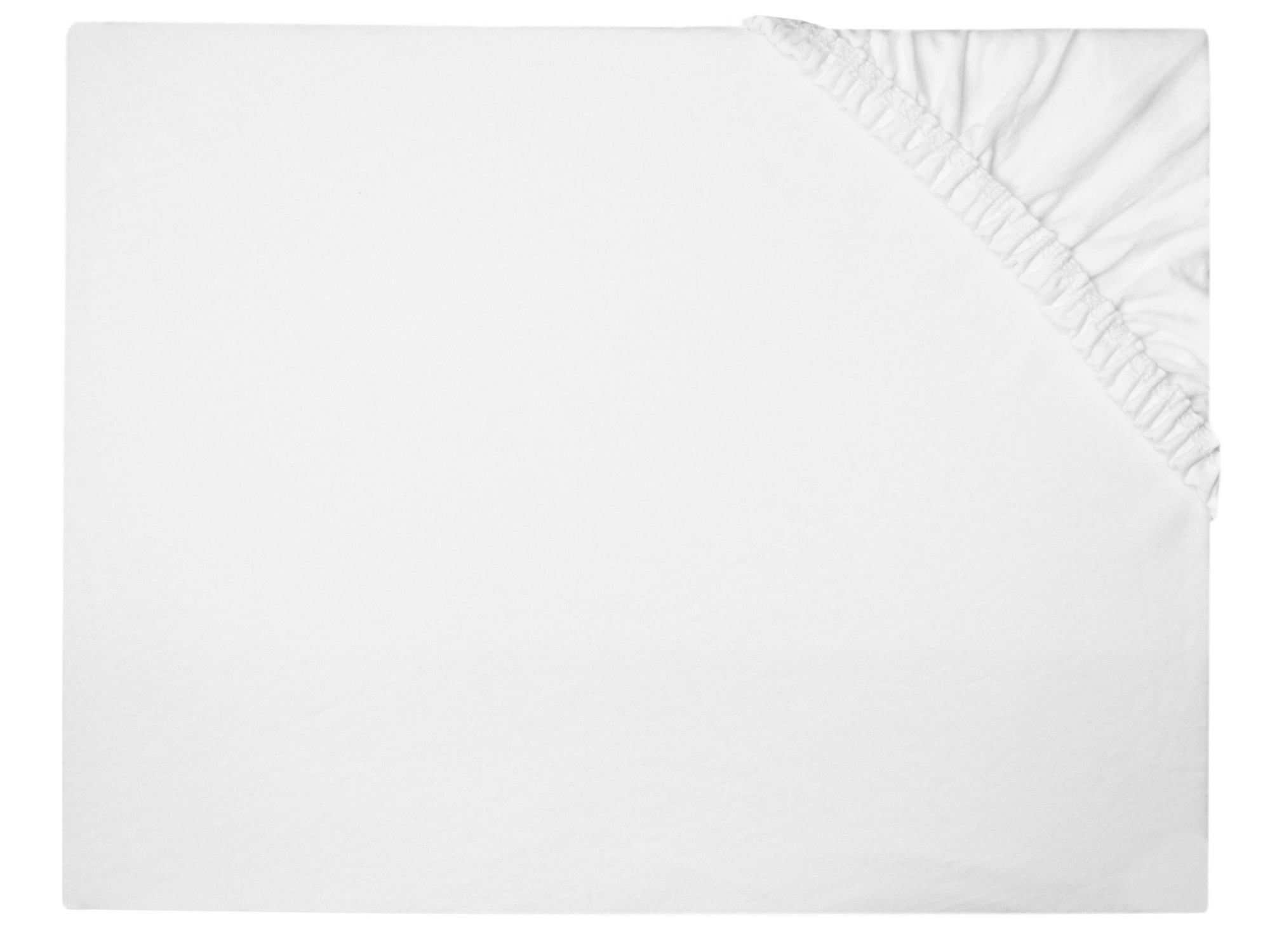 Spannbettlaken 180x200 cm 100% Baumwolle 35 cm Steg weiß Hauptbild