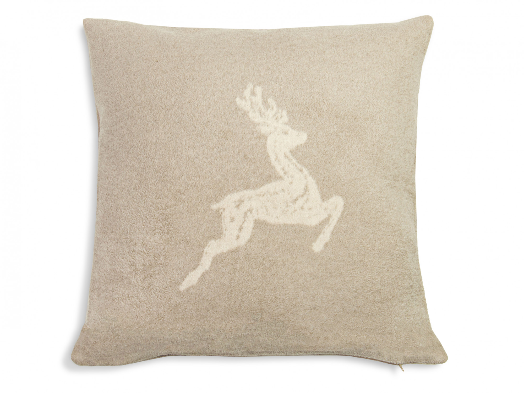 Kissenbezug Hirscheinwebung 50x50 cm fango-creme Hauptbild