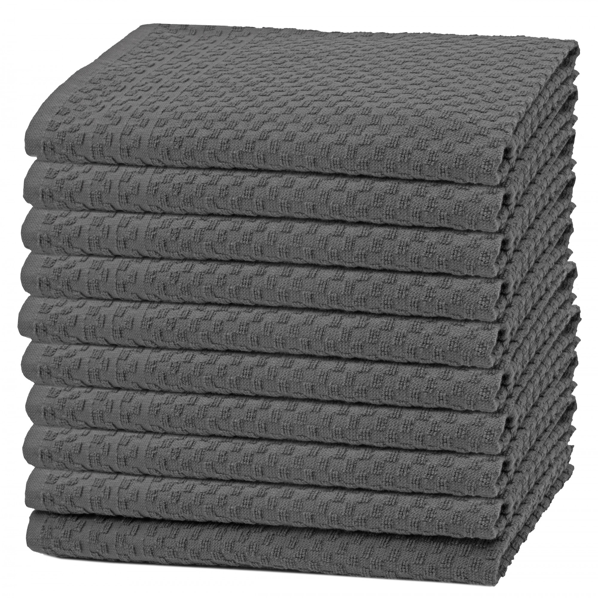 10er Set Geschirrtücher Baumwolle 45x60 cm taupe Hauptbild