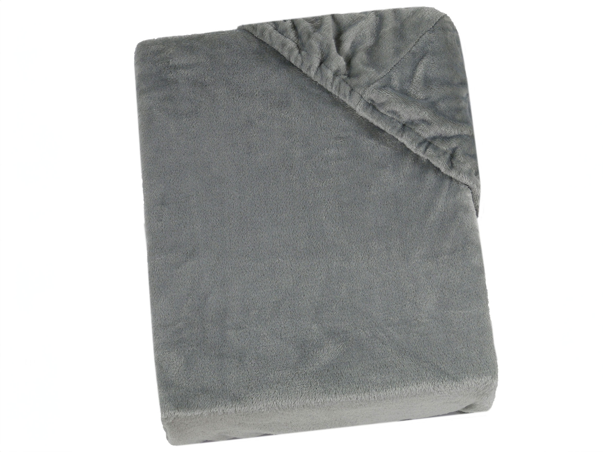 Spannbetttlaken 148-200x200 cm Mikrofaser 27 cm Steg grau Hauptbild