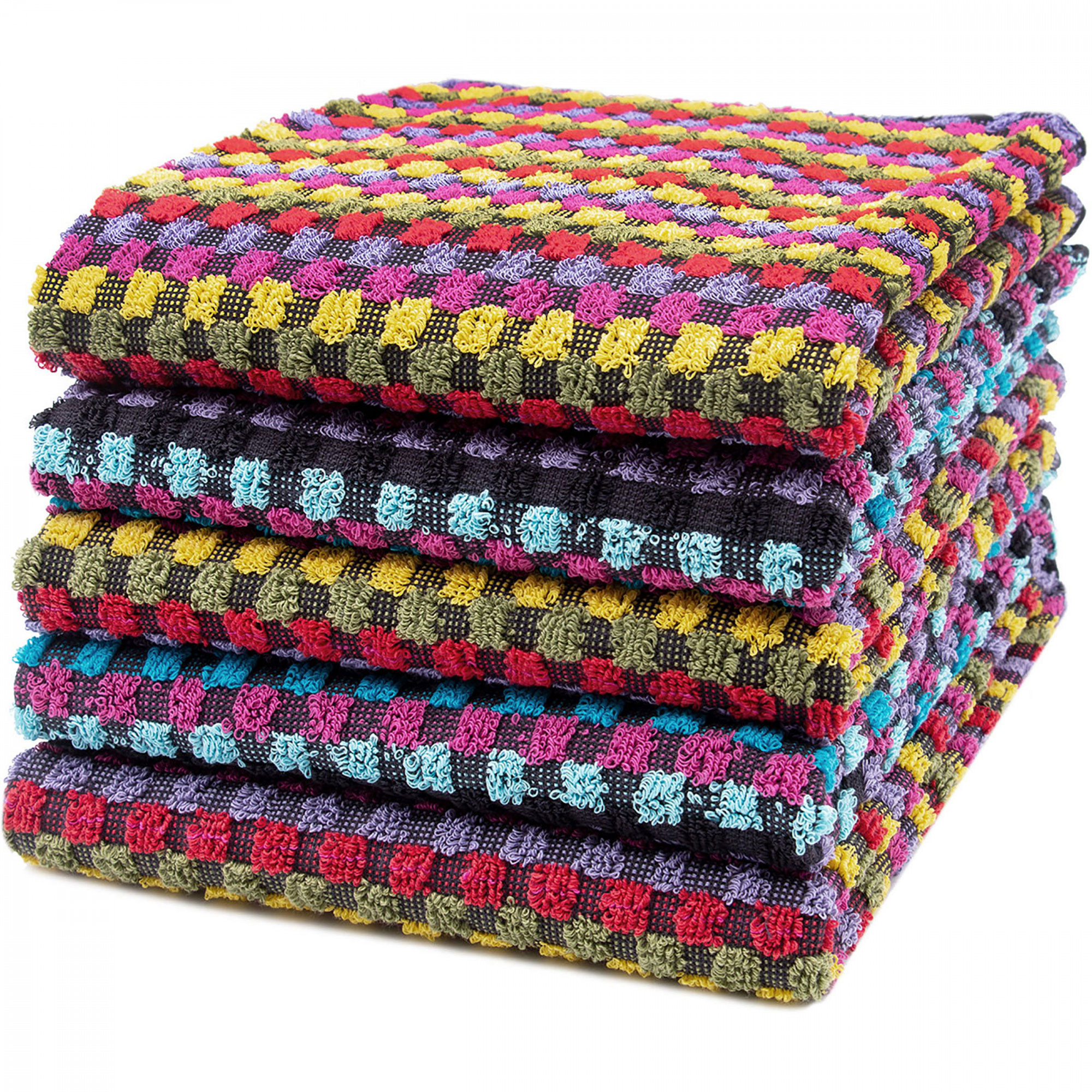 5er Set Geschirrtücher Baumwolle 45x90 cm bunt Hauptbild