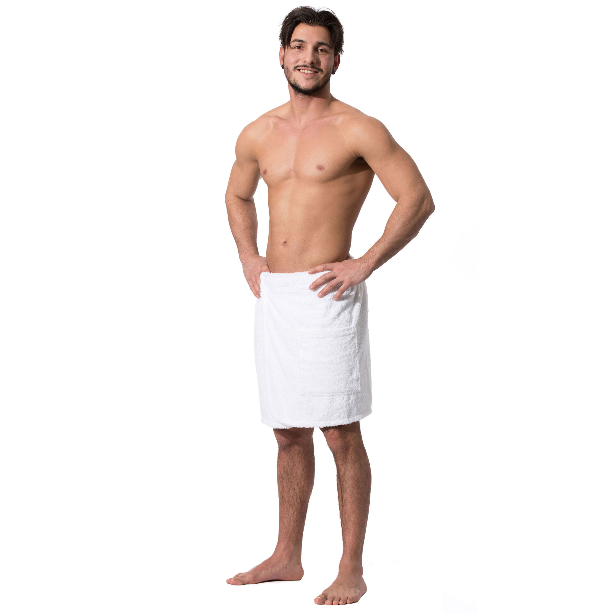 Saunakilt Herren 58 cm lang L-XL Baumwolle weiß Hauptbild