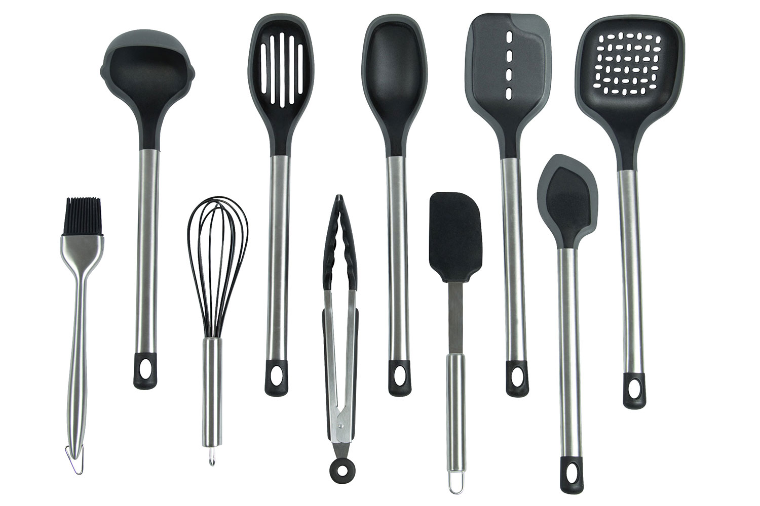 Küchenhelfer (10er-Set) aus Nylon mit Edelstahlgriff Hauptbild
