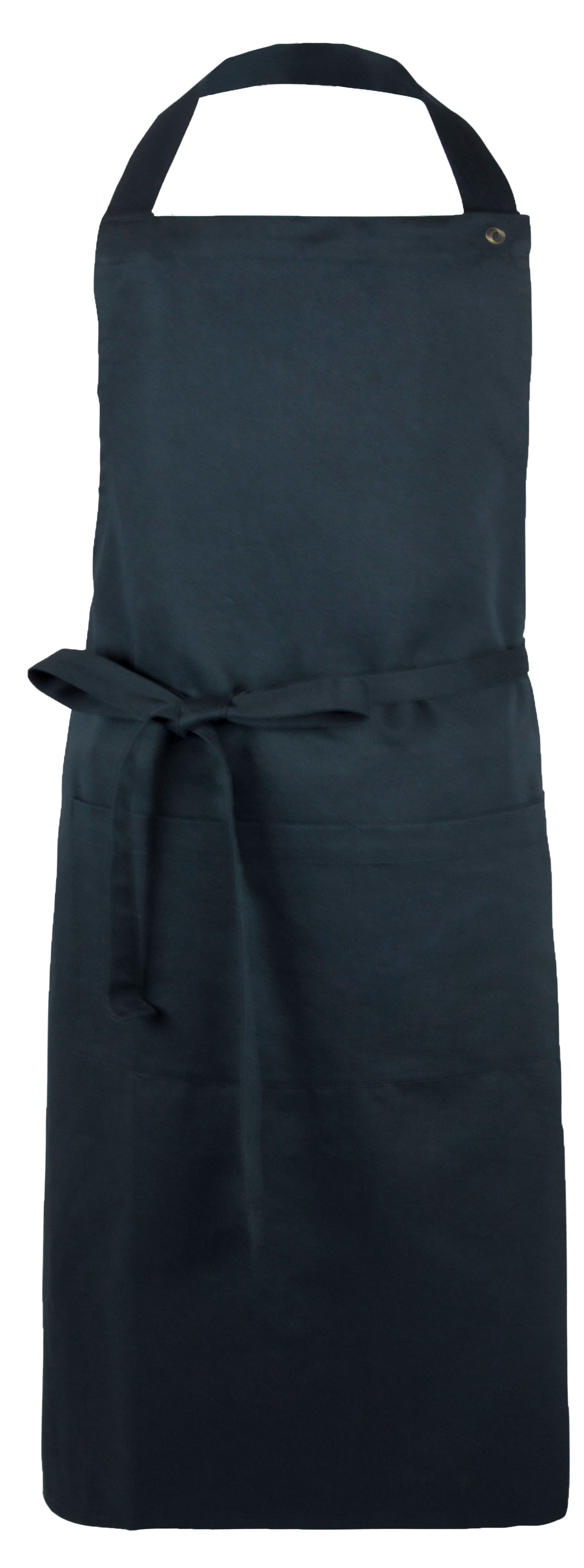 Kochschürze 75x100 cm Baumwolle schwarz Hauptbild