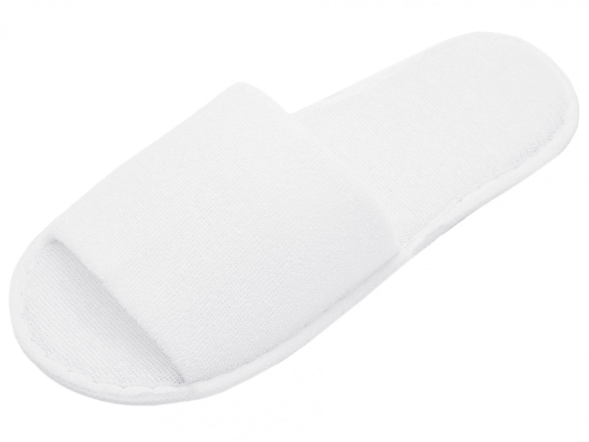 10 Paar Frottierslipper offen 28 cm Länge weiß Hauptbild