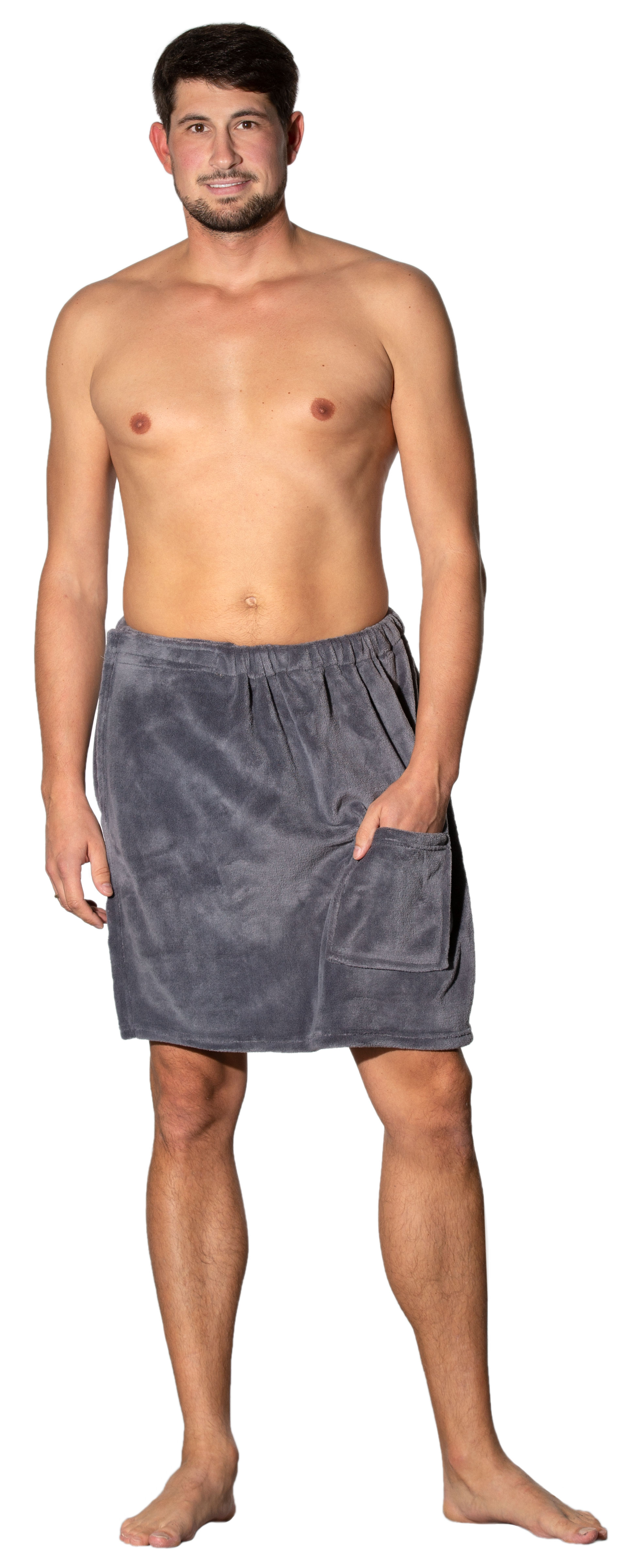 Saunakilt Herren 55 cm lang L-XL Mikrofaser graphit Hauptbild