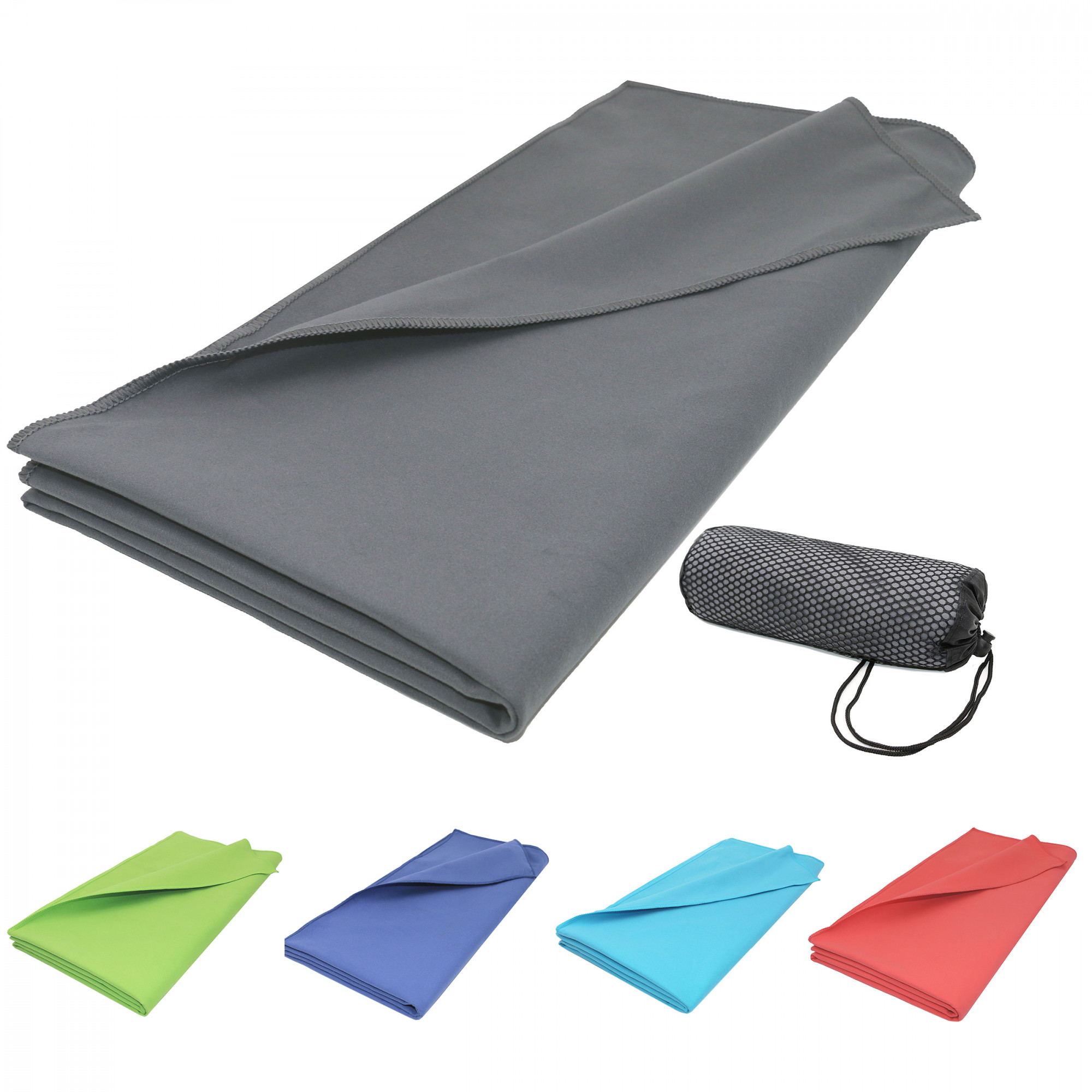 Strandtuch 90x180 cm 80% Polyester 20% Polyamid anthrazit Hauptbild