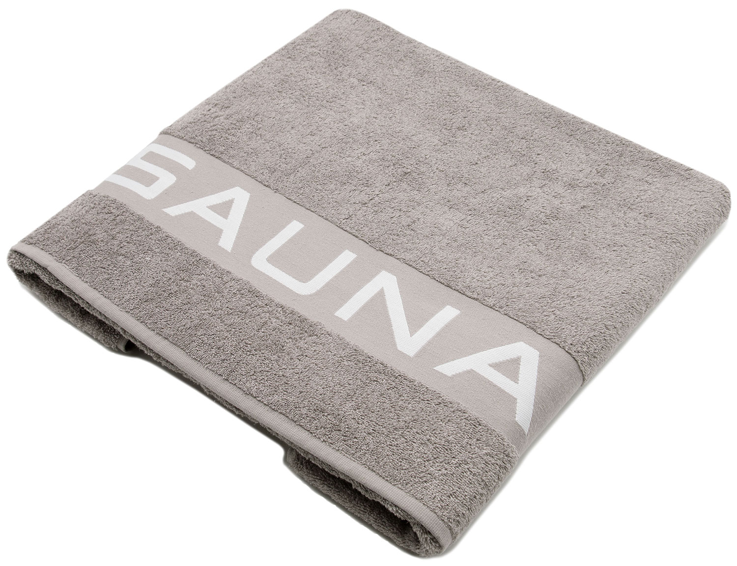 Saunahandtuch 80x200 cm Baumwolle 500 g/qm grau Hauptbild