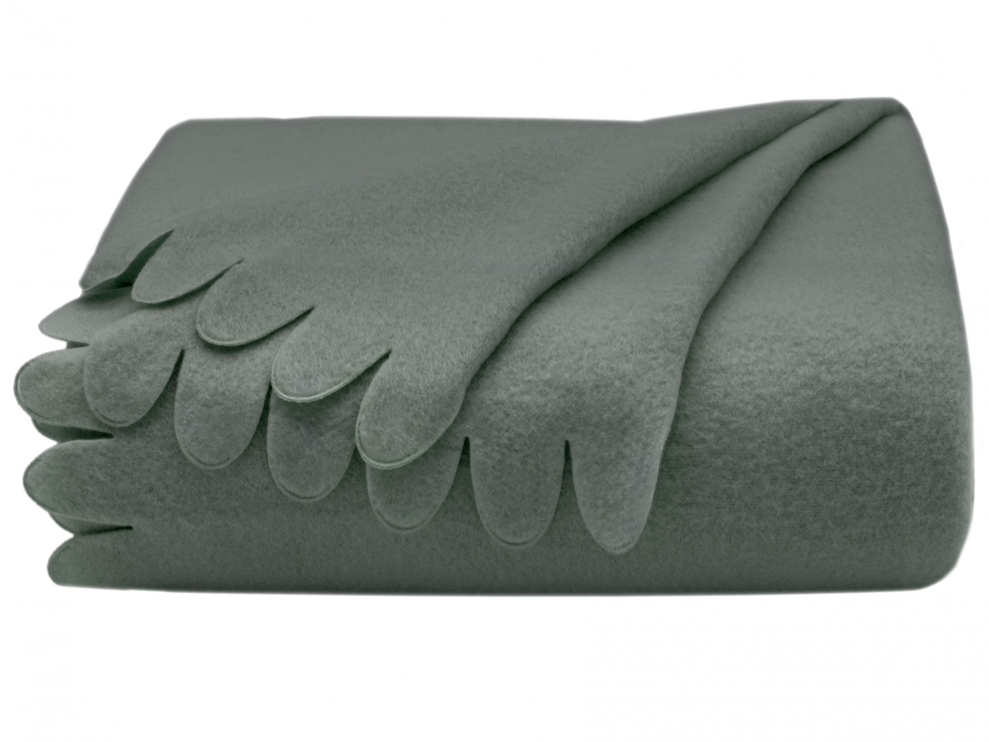 Kuscheldecke 130x170 cm Fleece grau Hauptbild