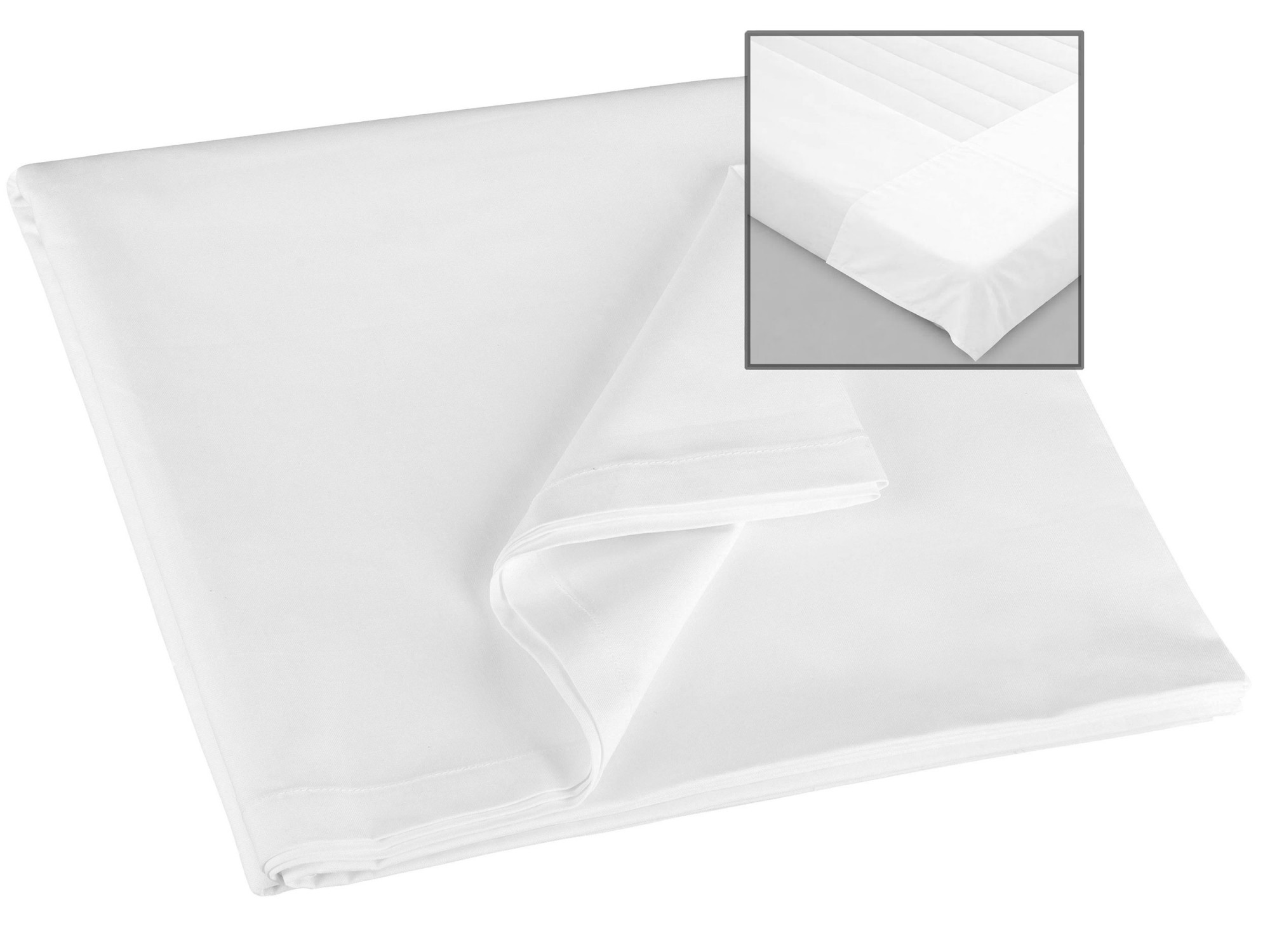 Bettlaken mit Kappe Baumwollmix 150 g/qm 160x260 cm