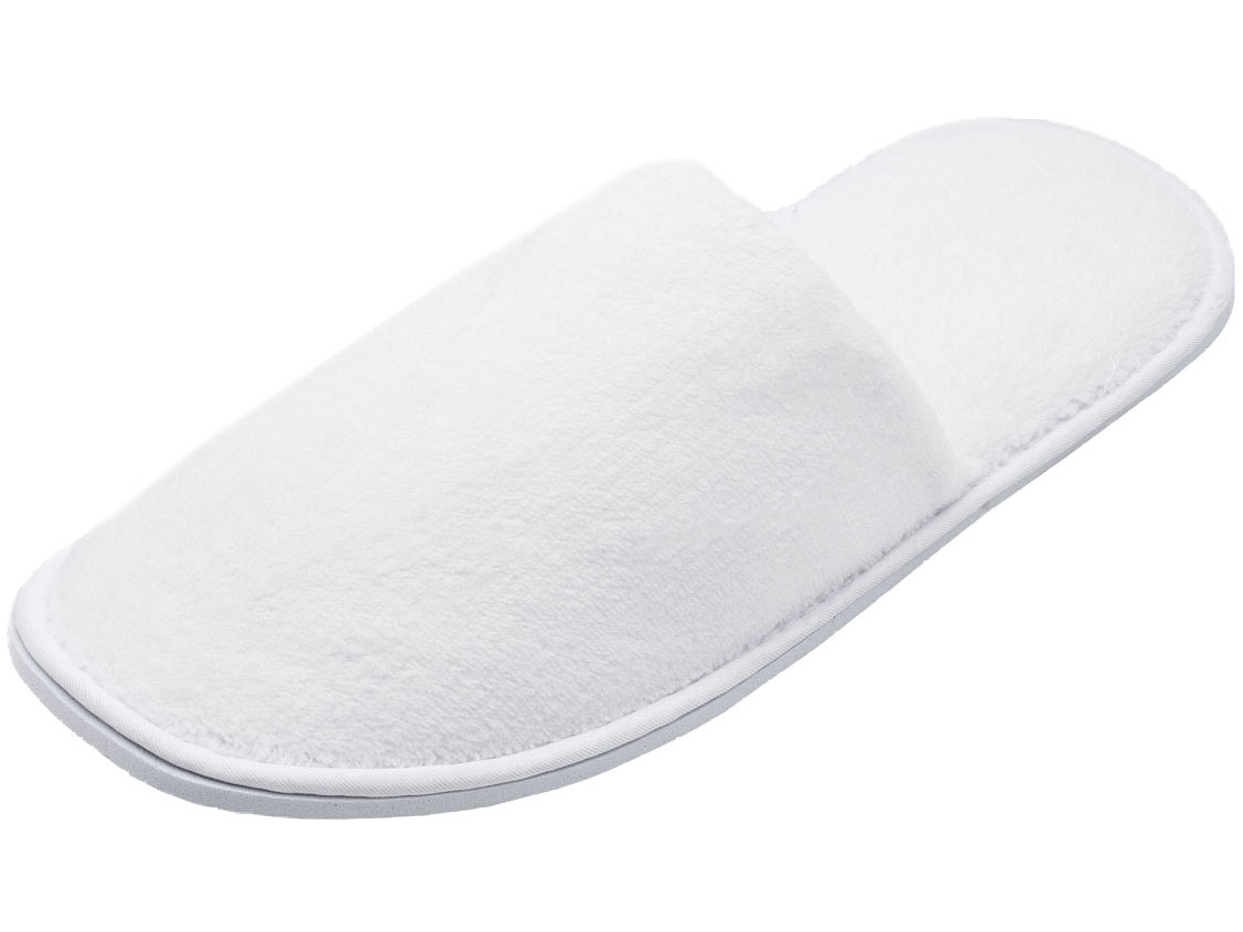 10 Paar Frottierslipper geschlossen 5mm Sohle weiß Hauptbild