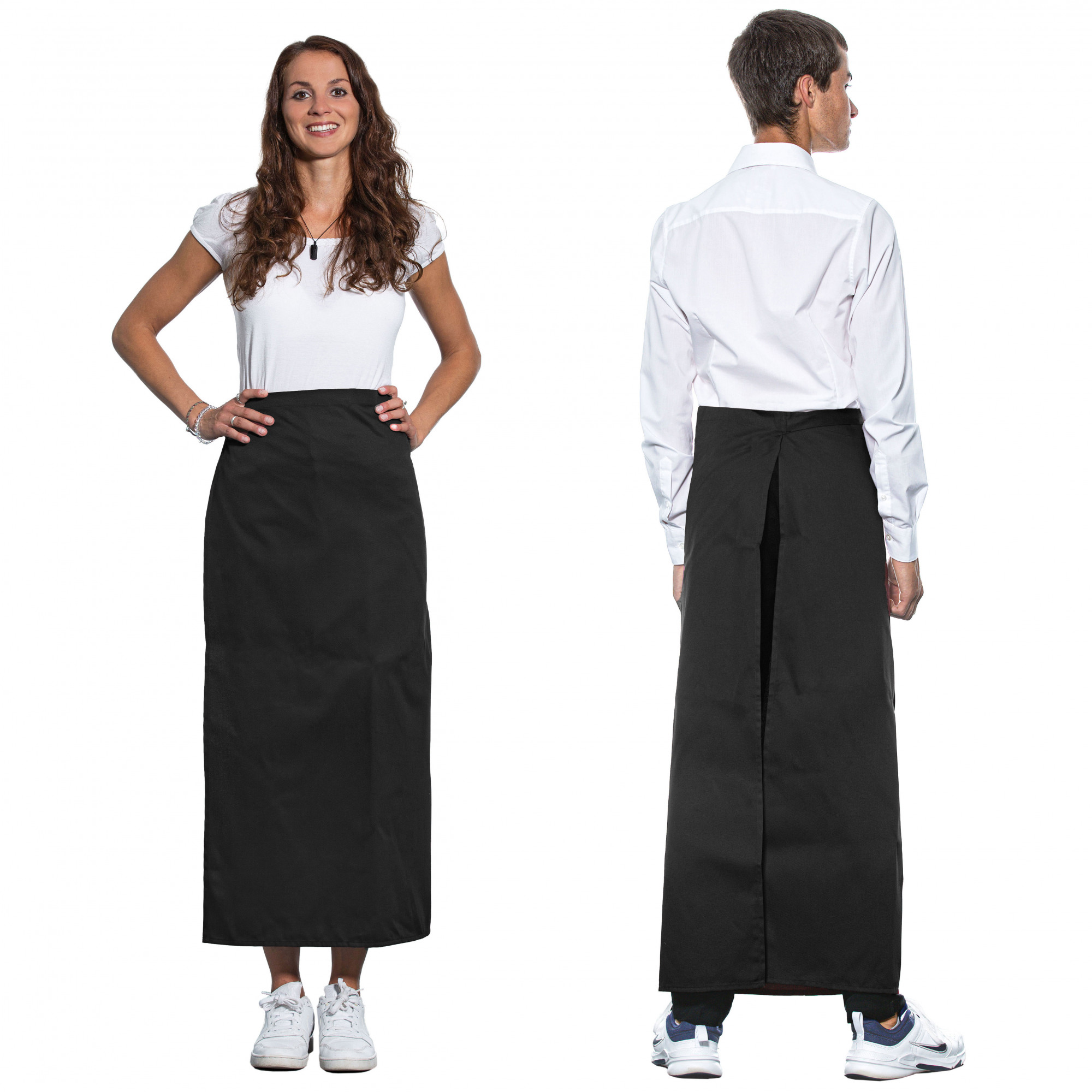 Bistroschürze 95x100 cm Mischgewebe schwarz Hauptbild