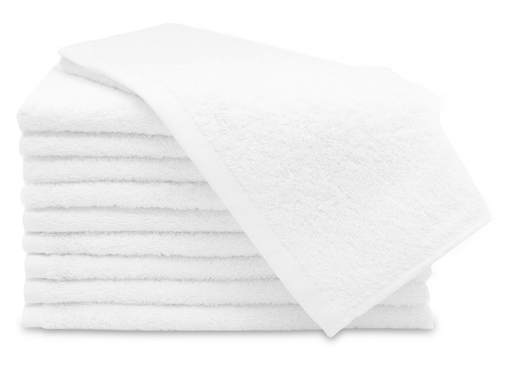 10er Set Gästehandtücher 30x50 cm Baumwolle 450 g/qm weiß Hauptbild