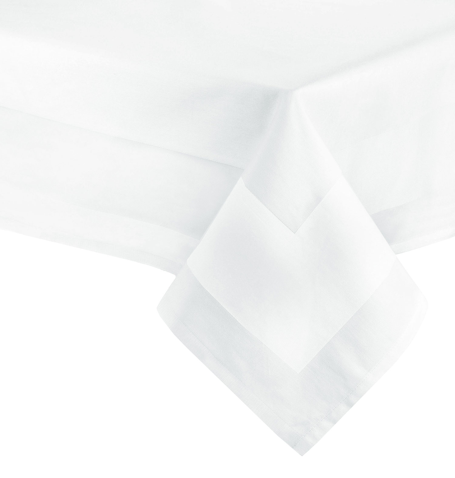 Tischdecke 130x220 cm 100% Baumwolle weiß Hauptbild