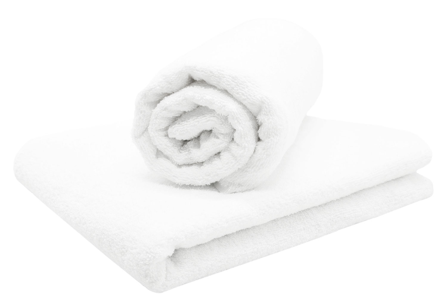 2er Set Saunatücher 70x180 cm Baumwollmix 330 g/qm weiß Hauptbild