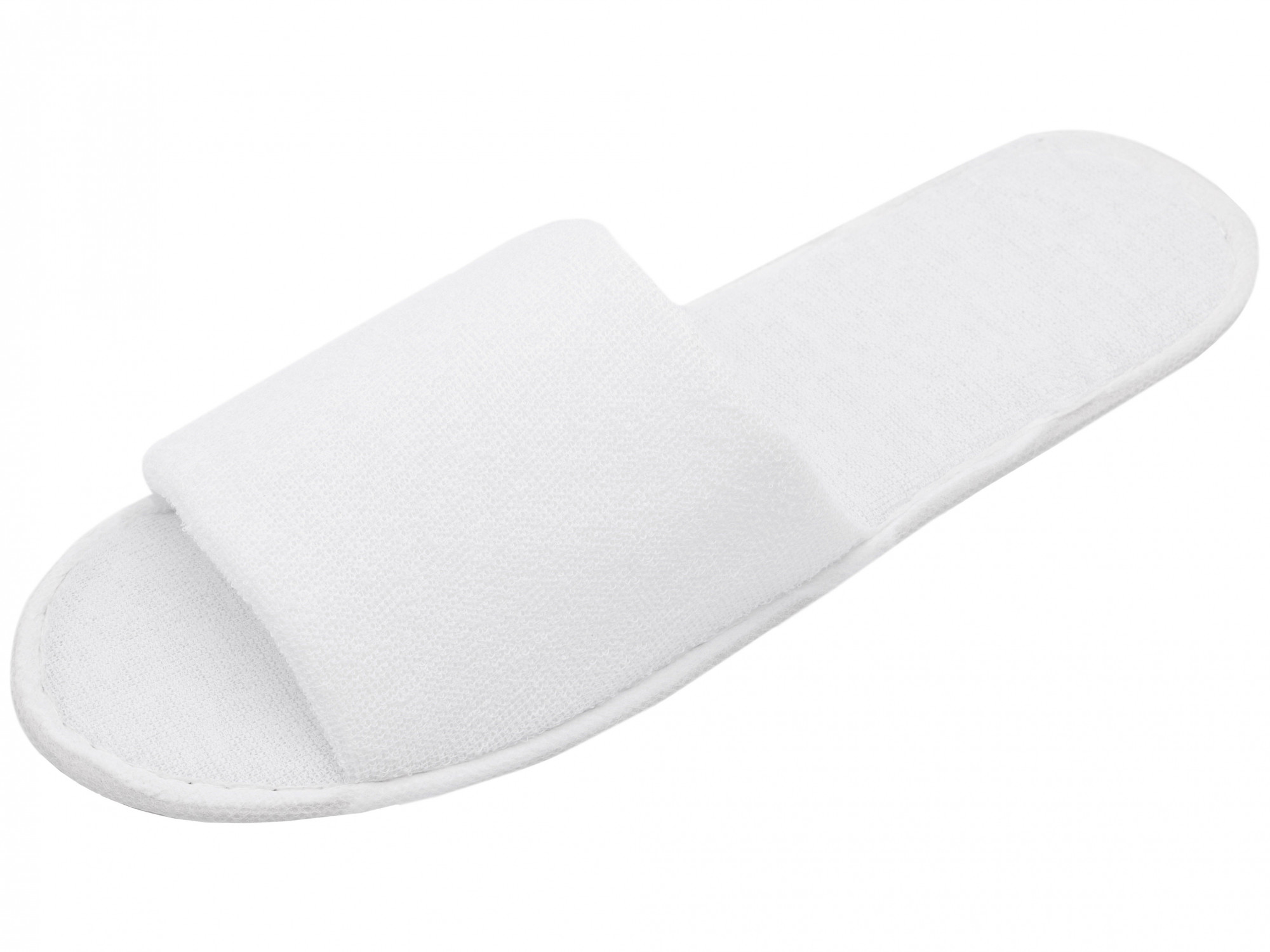 10 Paar Frottierslipper offen 30 cm Länge weiß Hauptbild
