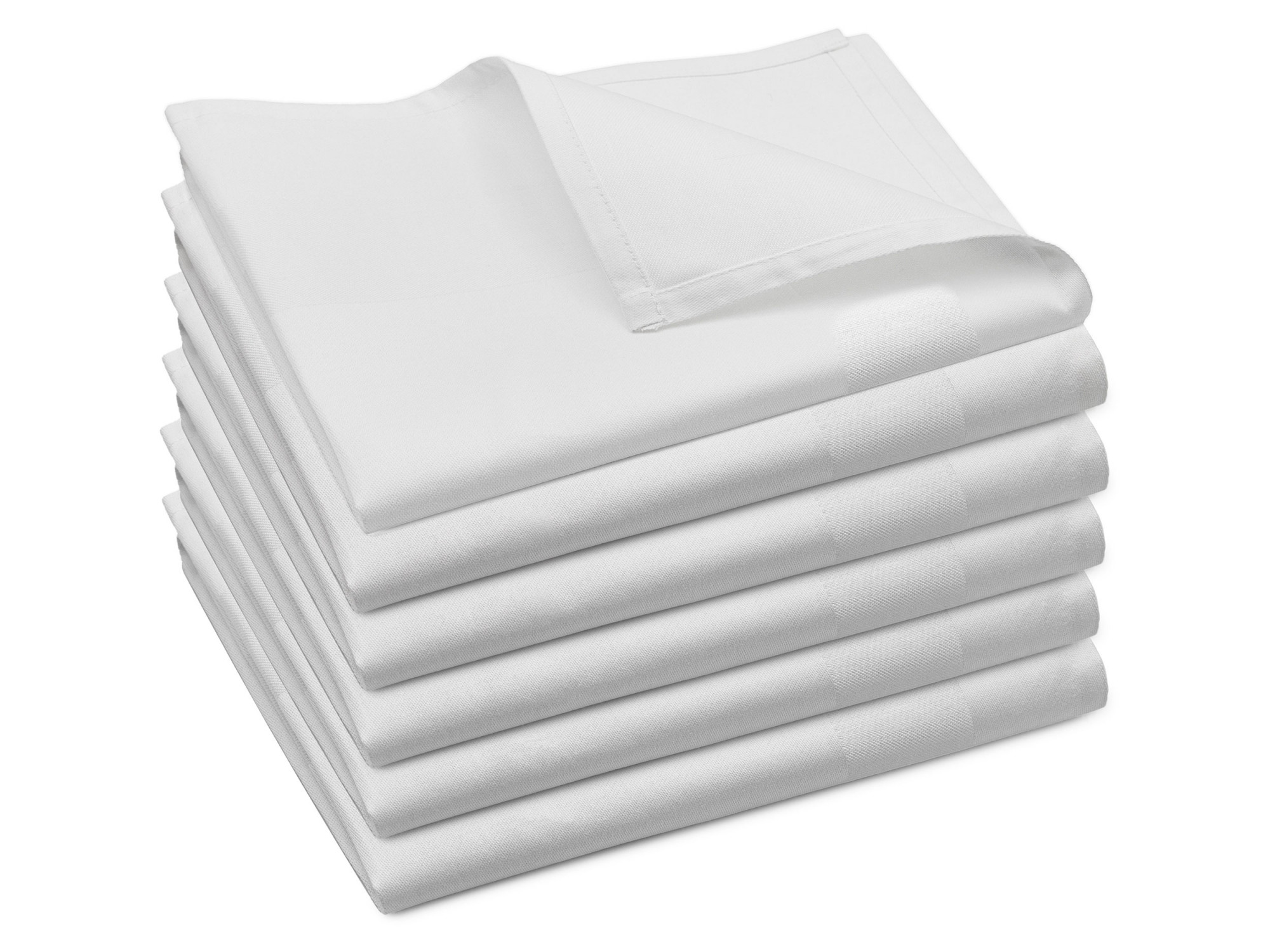 6er Set Stoffservietten 4-seitig gesäumt 50x50 cm Baumwolle Hauptbild