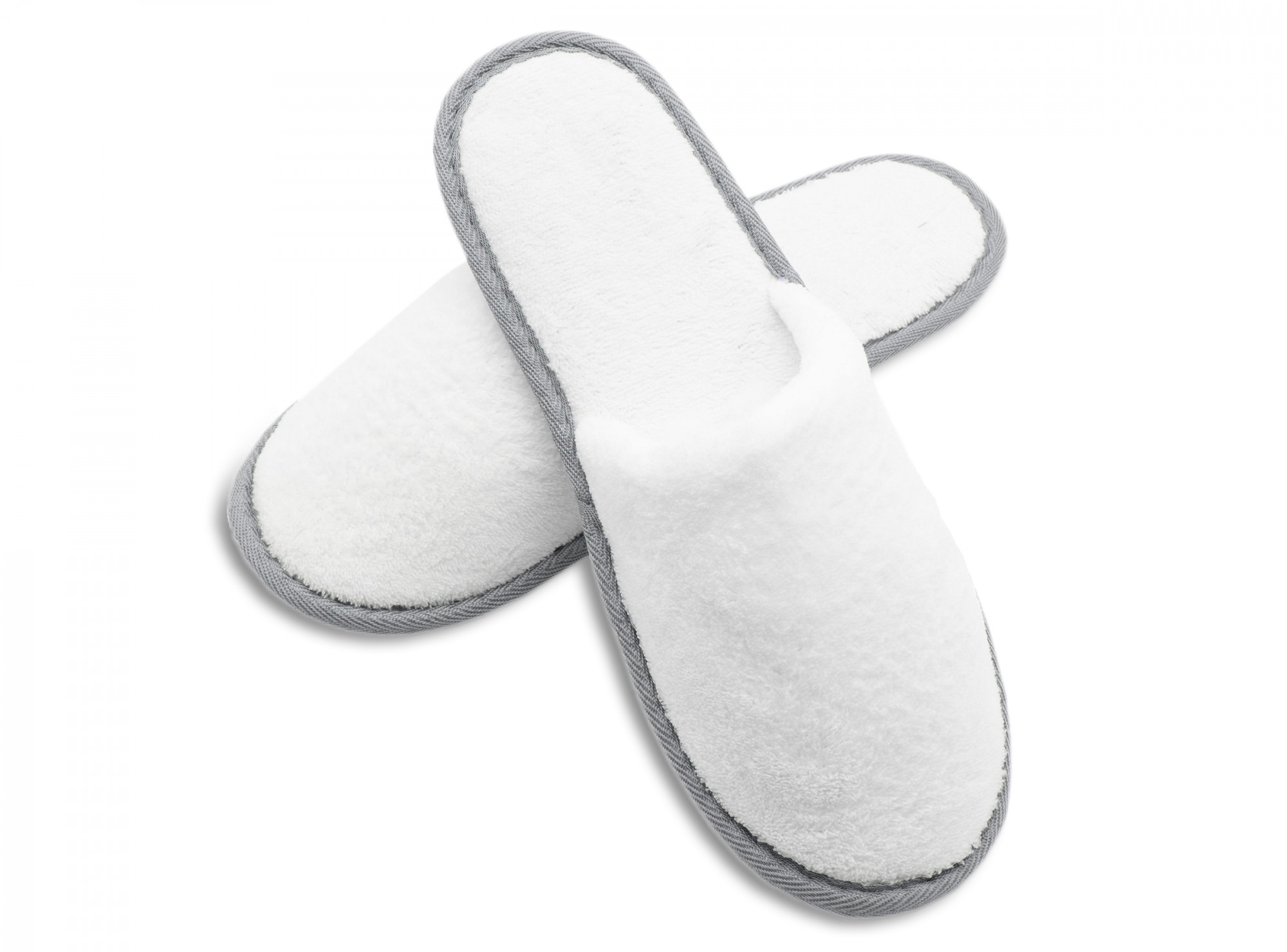 10 Paar Frottierslipper geschlossen 5mm Sohle weiß Hauptbild
