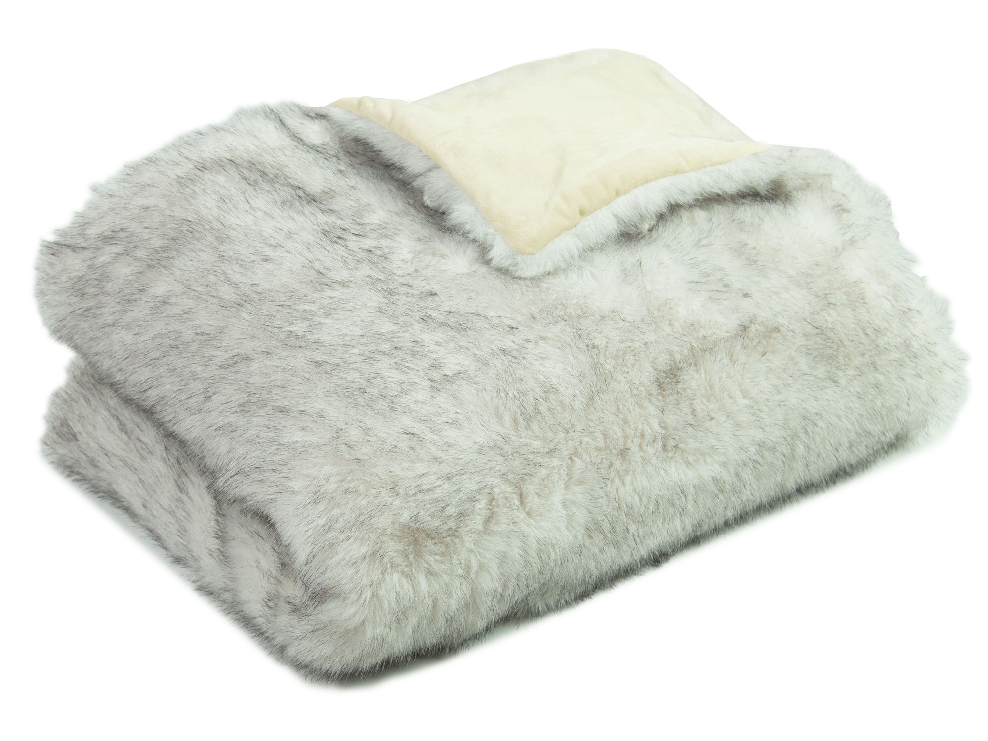 Kuscheldecke 150x200 cm Mikrofaser, beige