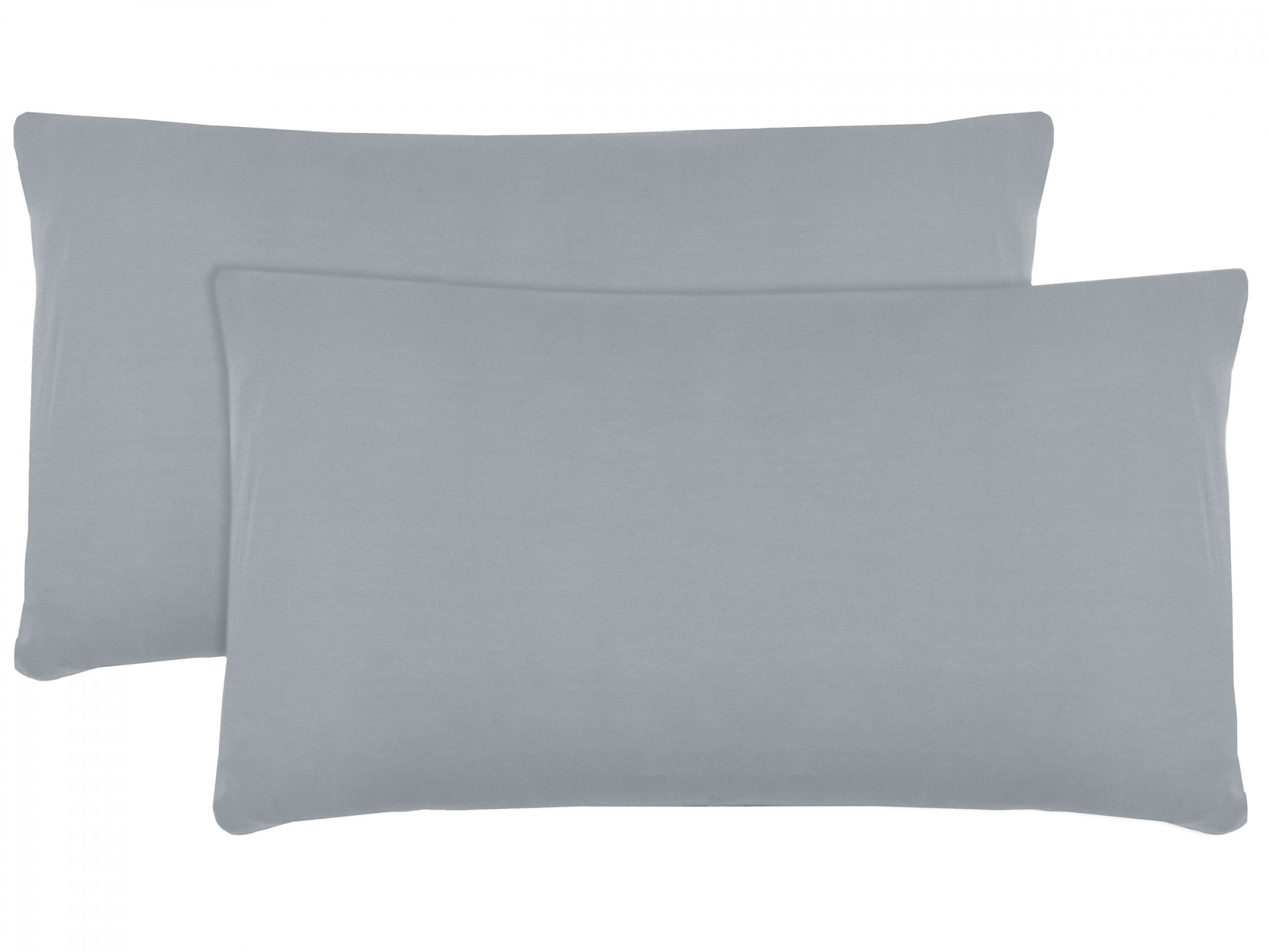Kissenbezug (2er-Set) 40x80 cm Baumwolle grau Hauptbild