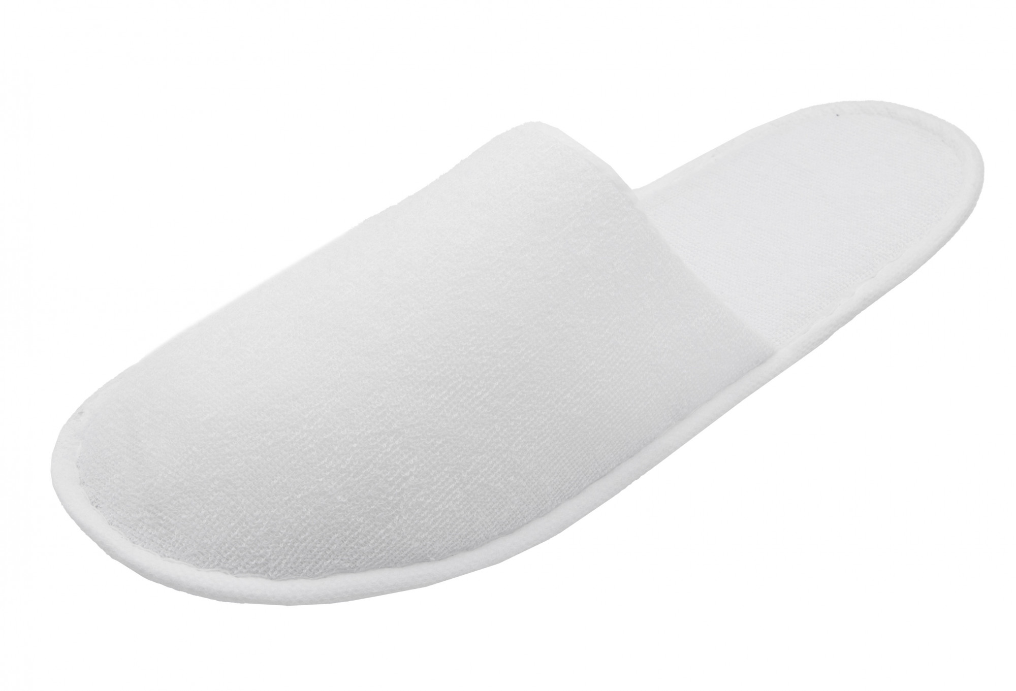 10 Paar Frottierslipper geschlossen 3mm Sohle weiß Hauptbild
