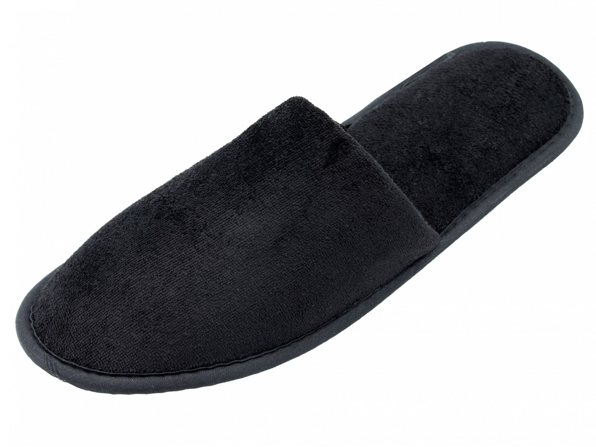 10 Paar Frottierslipper geschlossen 31 cm Länge schwarz Hauptbild
