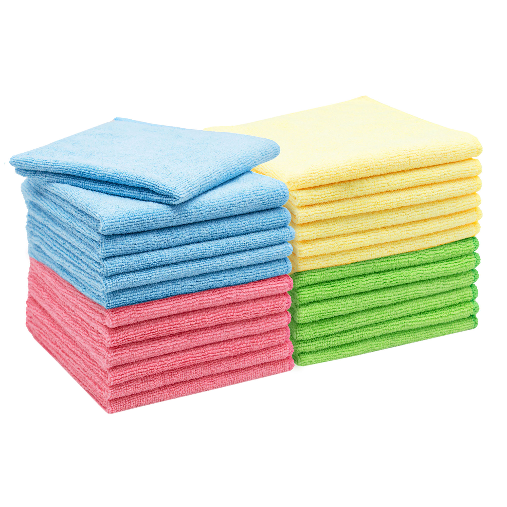 24er Set Microfasertücher 32x32 cm farblich sortiert Hauptbild