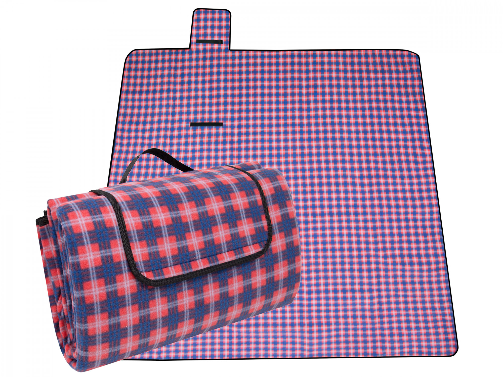 XXL Picknickdecke 200x200 cm mit Tragegriff kariert Hauptbild