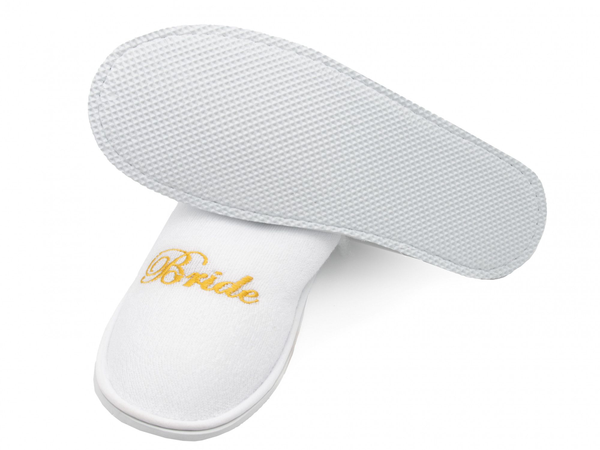 10 Paar Frottierslipper JGA 5mm Sohle gold Hauptbild