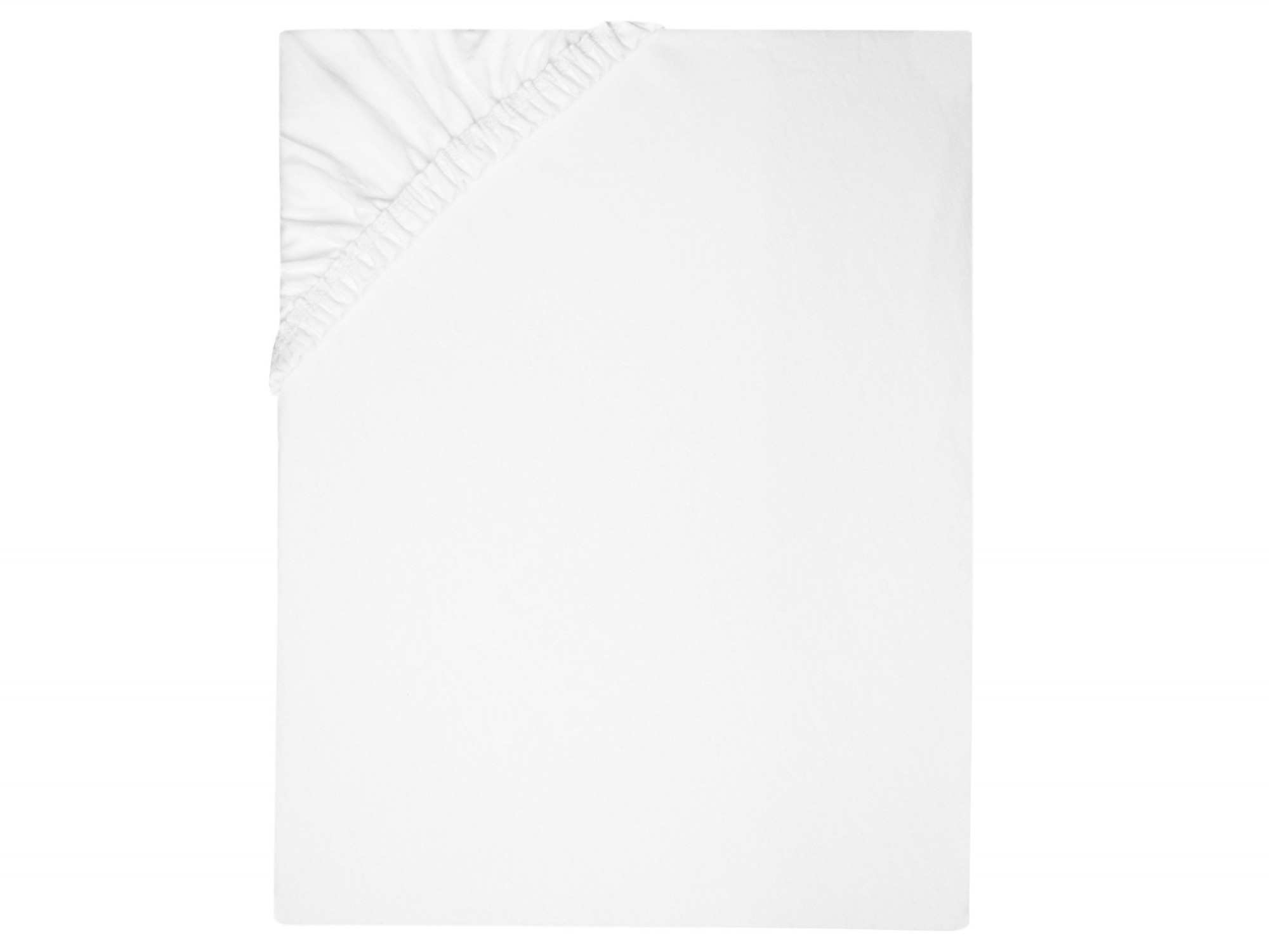 Spannbettlaken 100x200 cm 100 % Baumwolle 20 cm Steg weiß Hauptbild