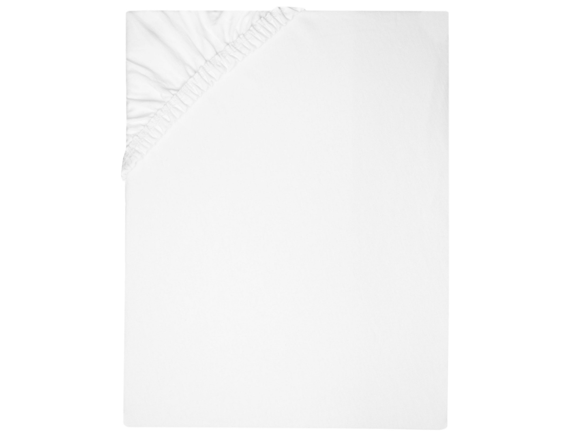 Spannbettlaken 200x200 cm 100% Baumwolle 20 cm Steg weiß Hauptbild